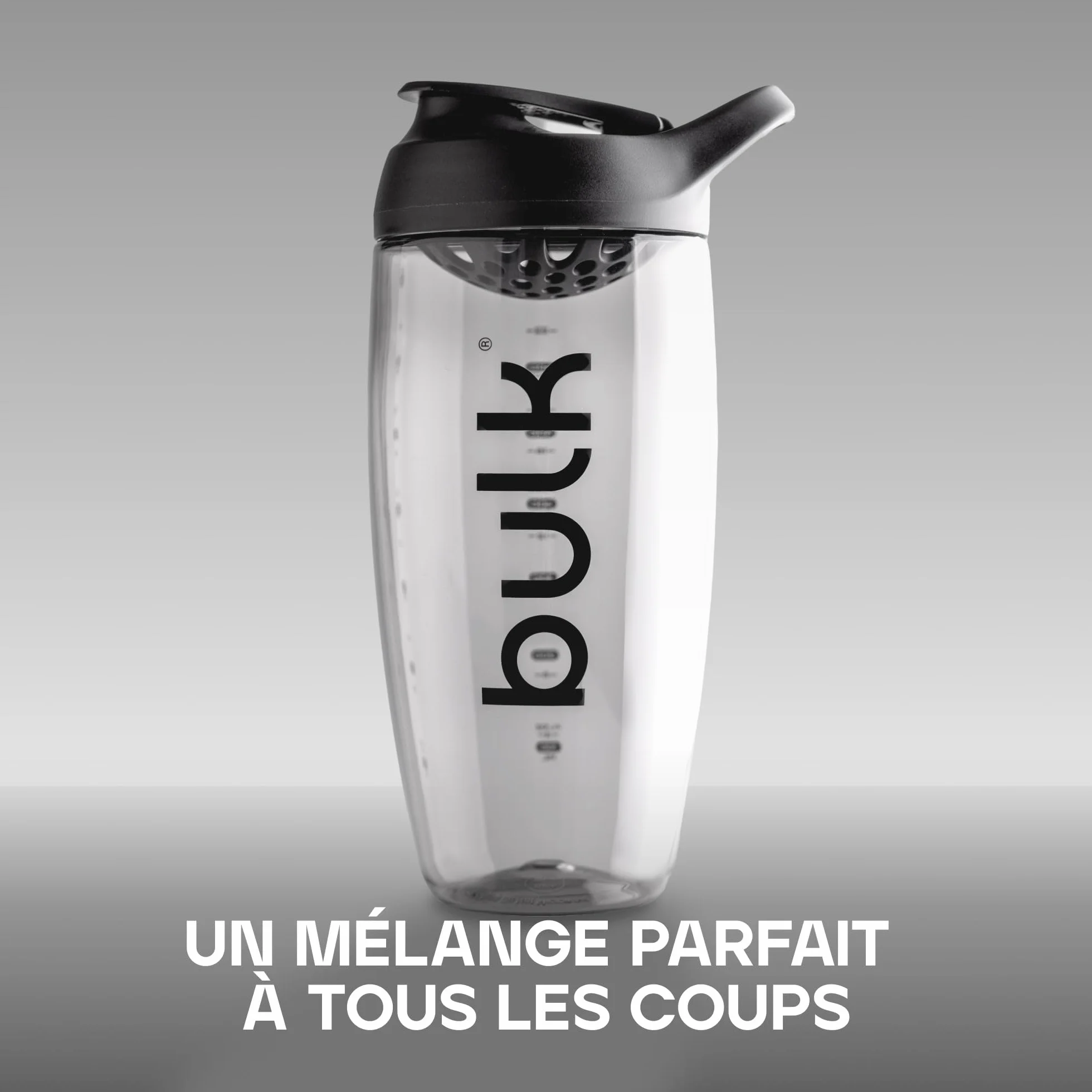 Promixx Pursuit Ecozen Shaker Noir 700ml Écologique Résistant aux Chocs Couvercle Étanche Agitateur Snap-Fit