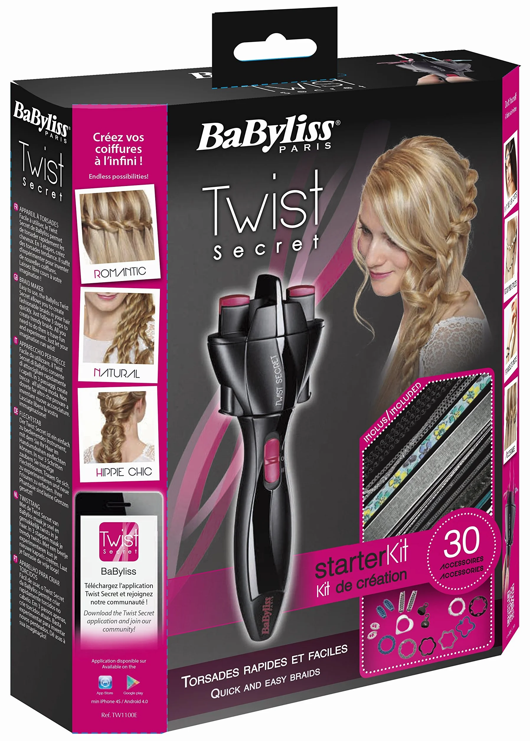 BaByliss TW1100E Twist Secret Kit de Création 30 Accessoires