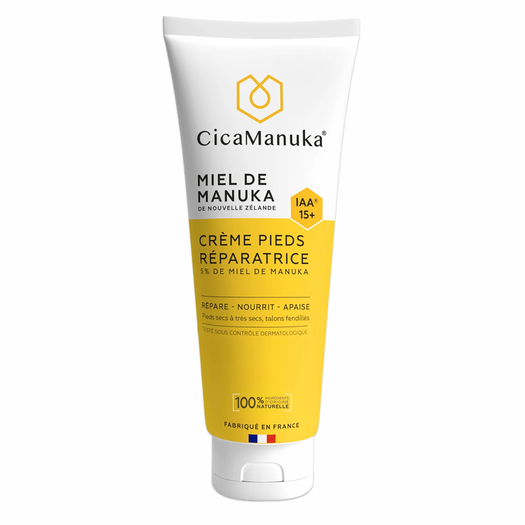 CicaManuka Crème pieds réparatrice au miel de Manuka IAA15+ 75ml Cosmos Natural