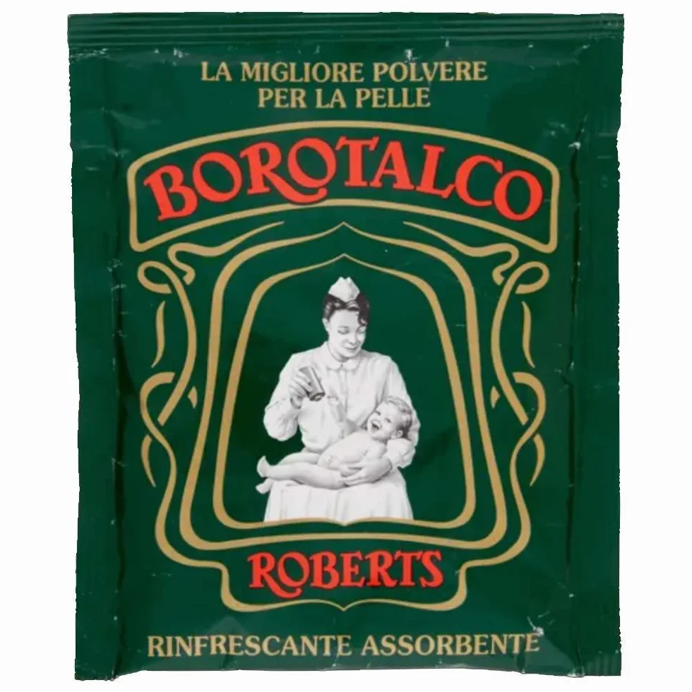Borotalco Roberts Lot de 10 Poudres pour le Corps 100 g - Talc Corporel - Poudre Fine de Talc Naturel