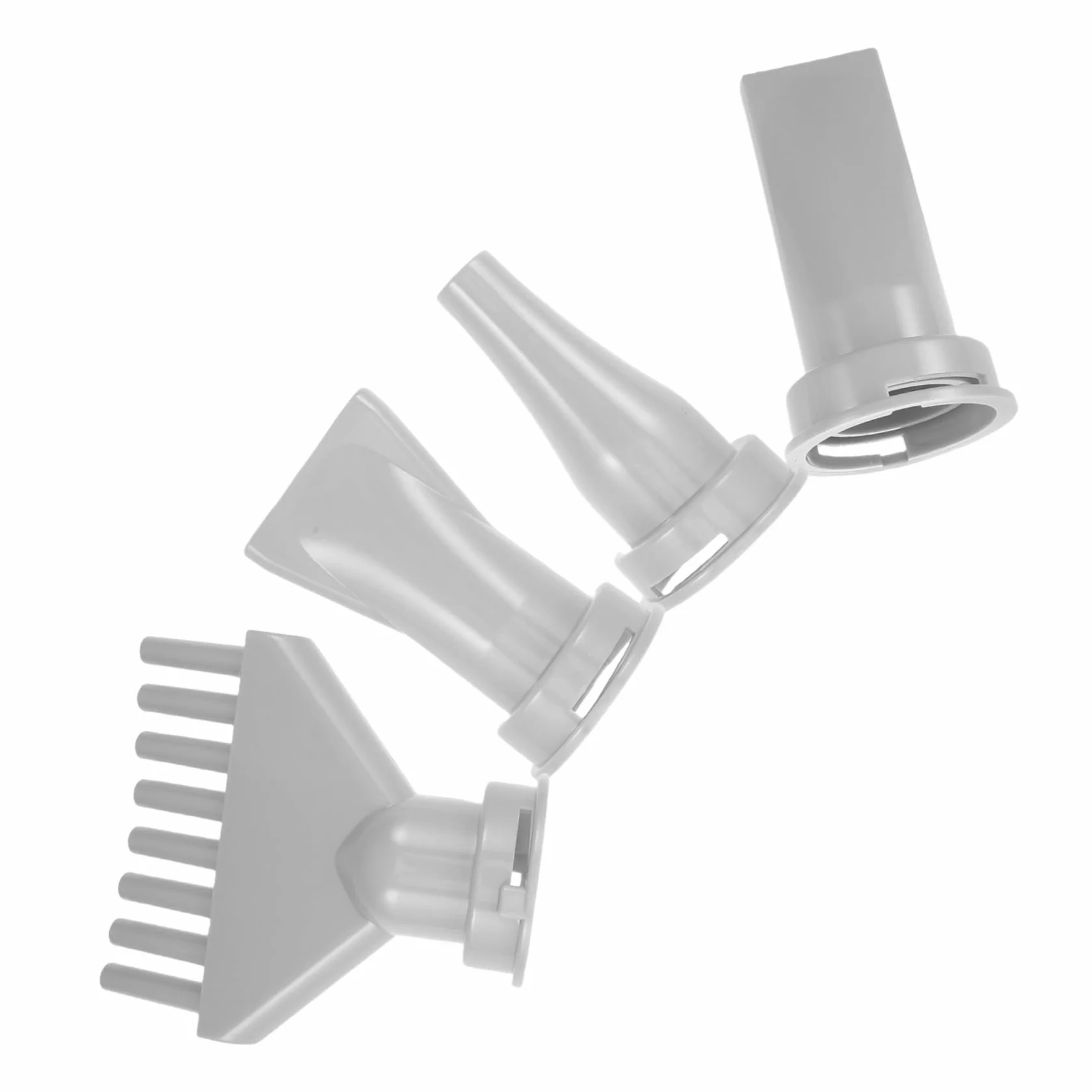 Homoyoyo 4pcs Embouts Concentrateurs Abs Noirs pour Sèche-cheveux, Légers et Polyvalents, Toilettage des Animaux Coiffage en Salon