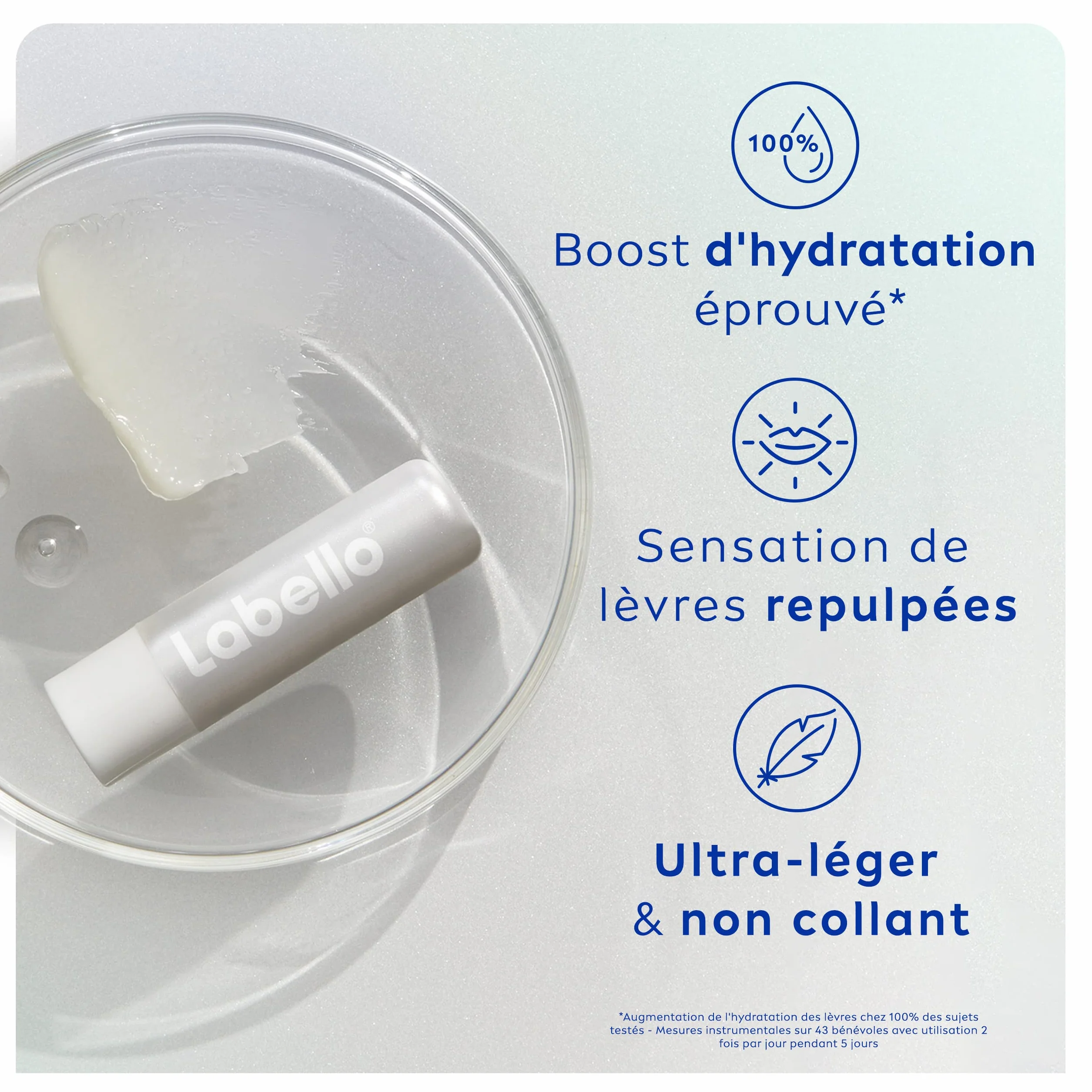 LABELLO Baume à lèvres Hydratant Hyaluron 5,2 g Soin lèvres Acide Hyaluronique