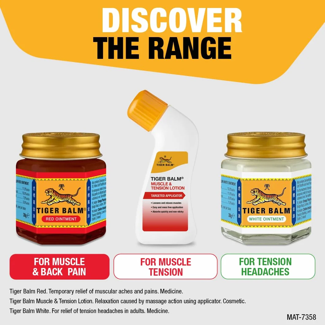 Tiger Balm Crème Neck and Shoulder 50g - Réduit tensions et fatigue