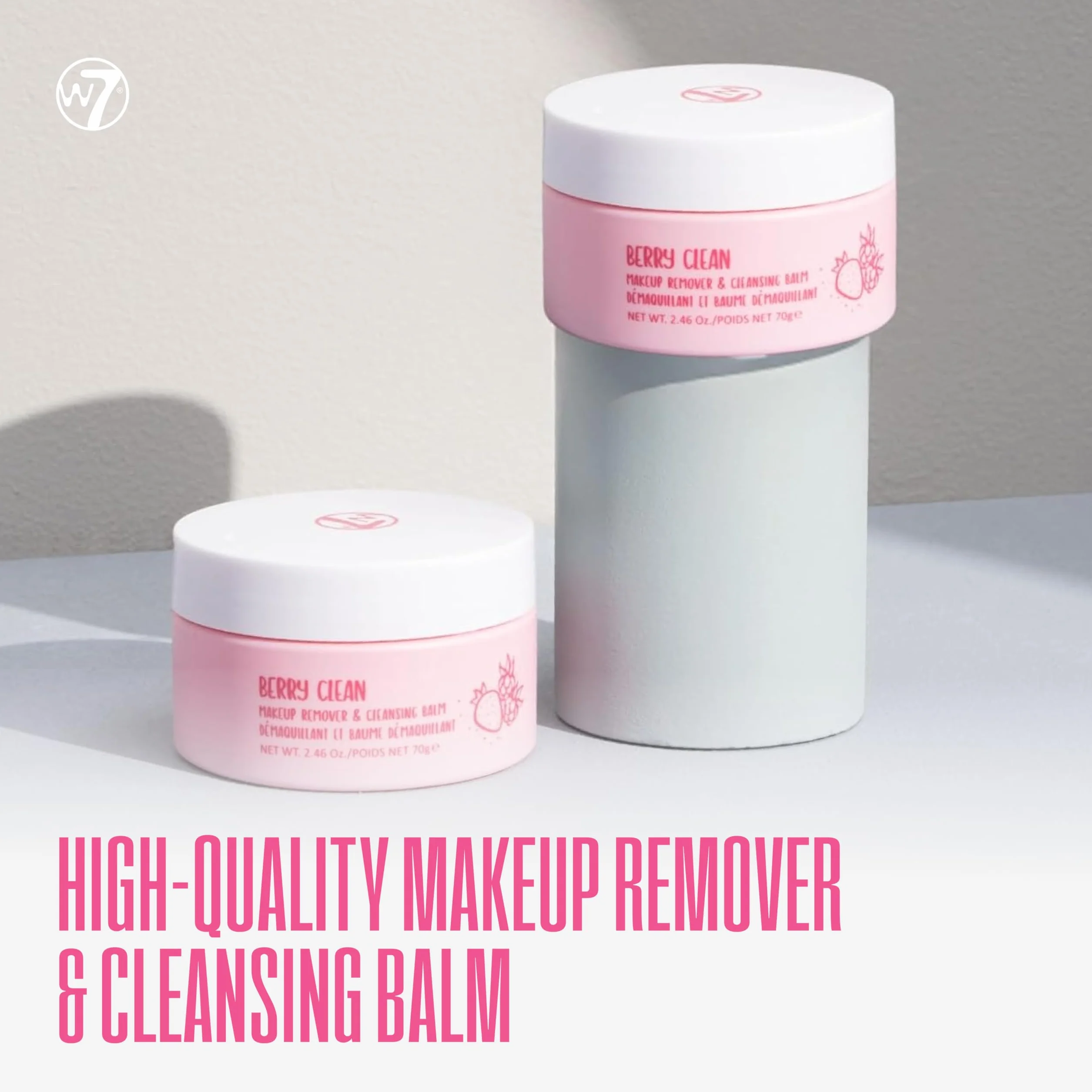 Baume Démaquillant Nettoyant Visage W7 Berry Clean