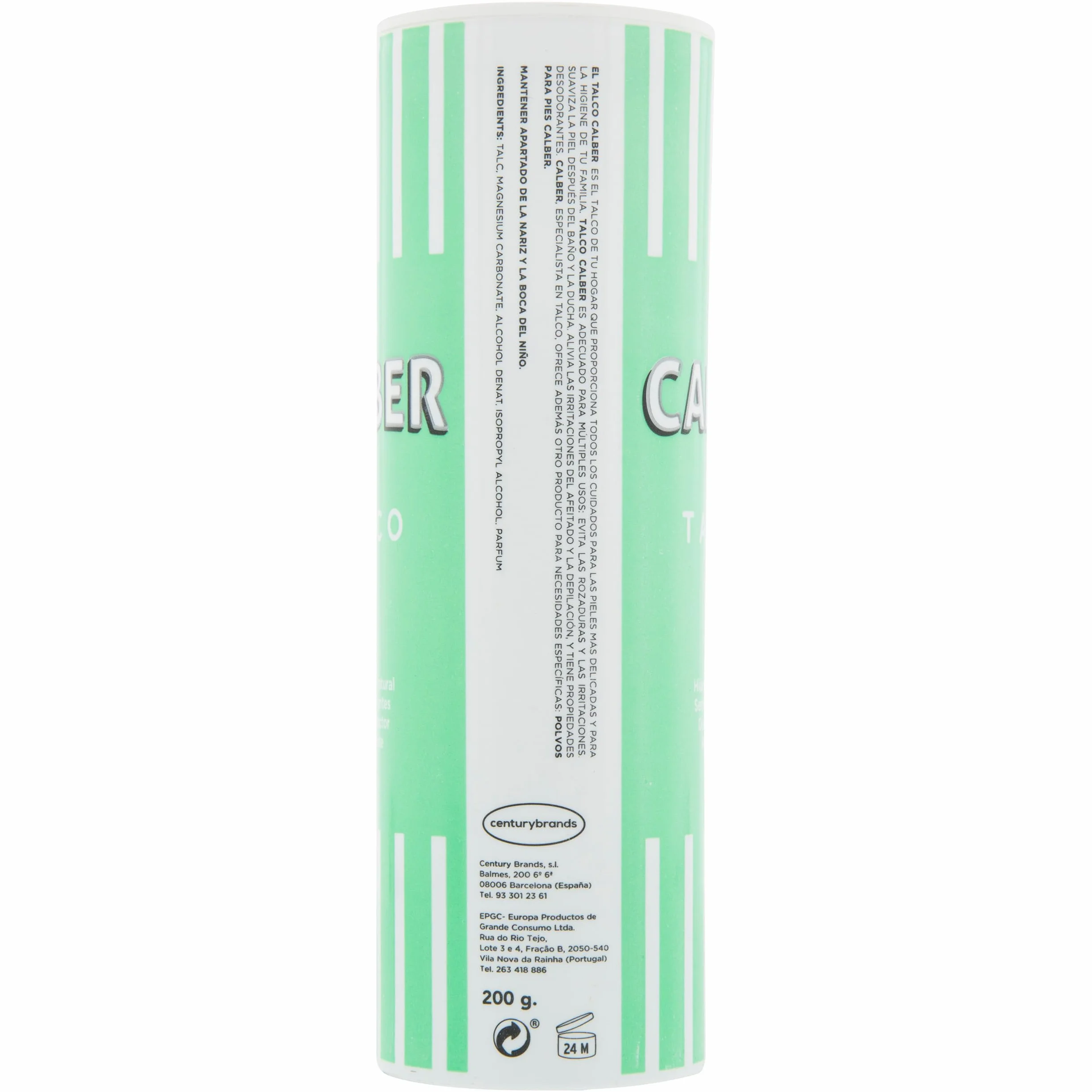 Talc dermo-protecteur 200 g Boîte de 12 unités