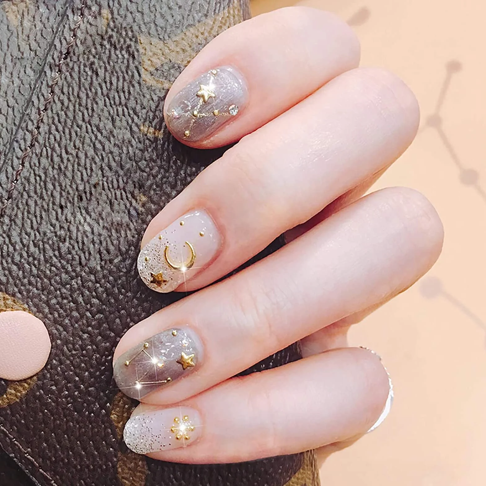 Autocollant Ongle d'Art 3D 50 Feuilles Mix Couleur Auto-adhésif Nail Art Sticker Bricolage