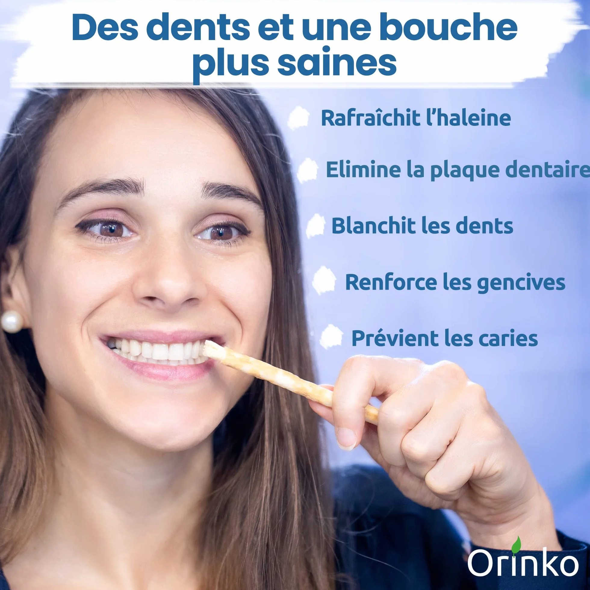 ORINKO Lot de 5 Bâtons de Siwak + Étui de protection – Brosse à Dents 100% Naturelle