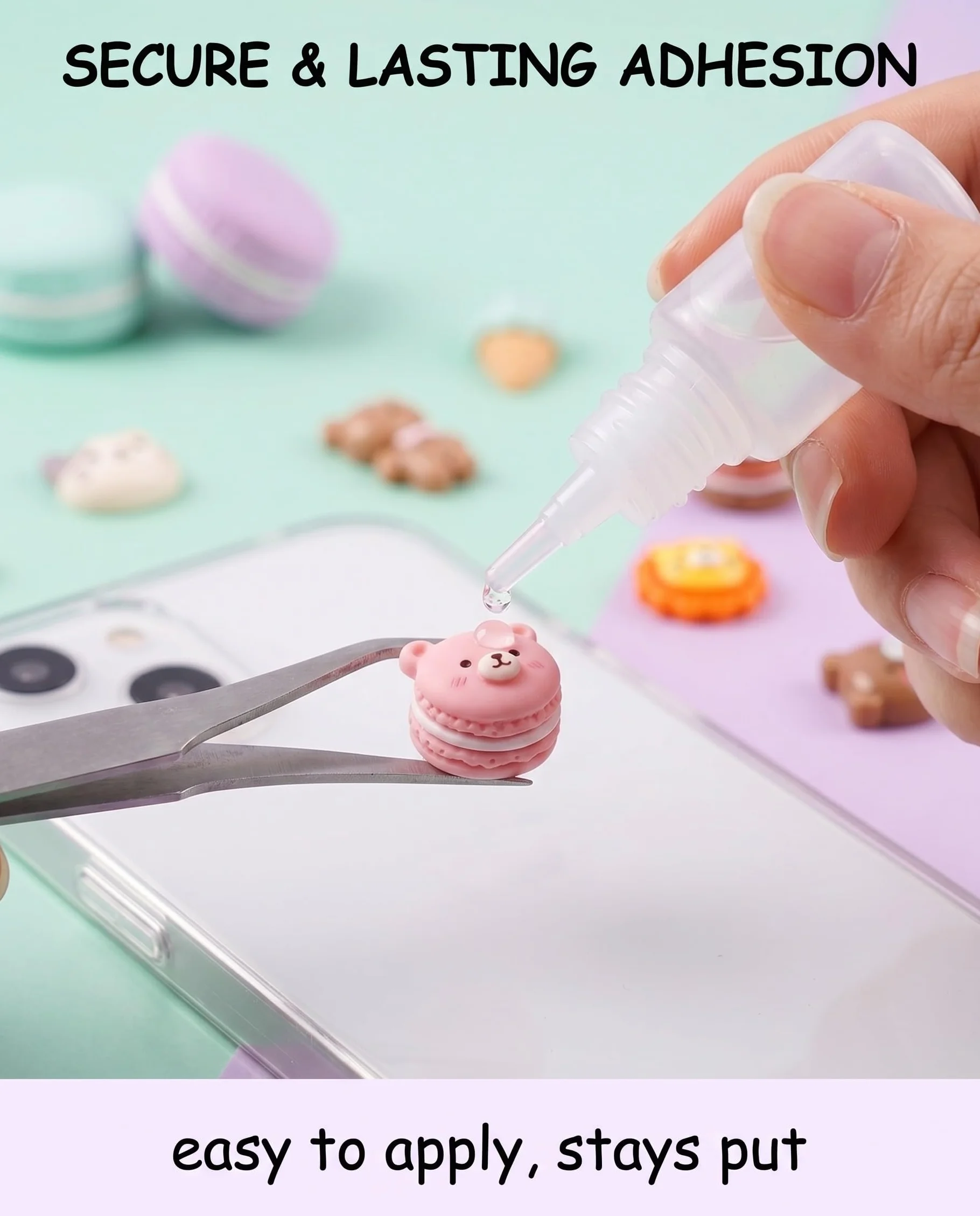 Kit 60 Pièces Mini Breloques en Résine Kawaii à Dos Plat, Objets Mignons pour DIY Créatif, Nail Art & Slime