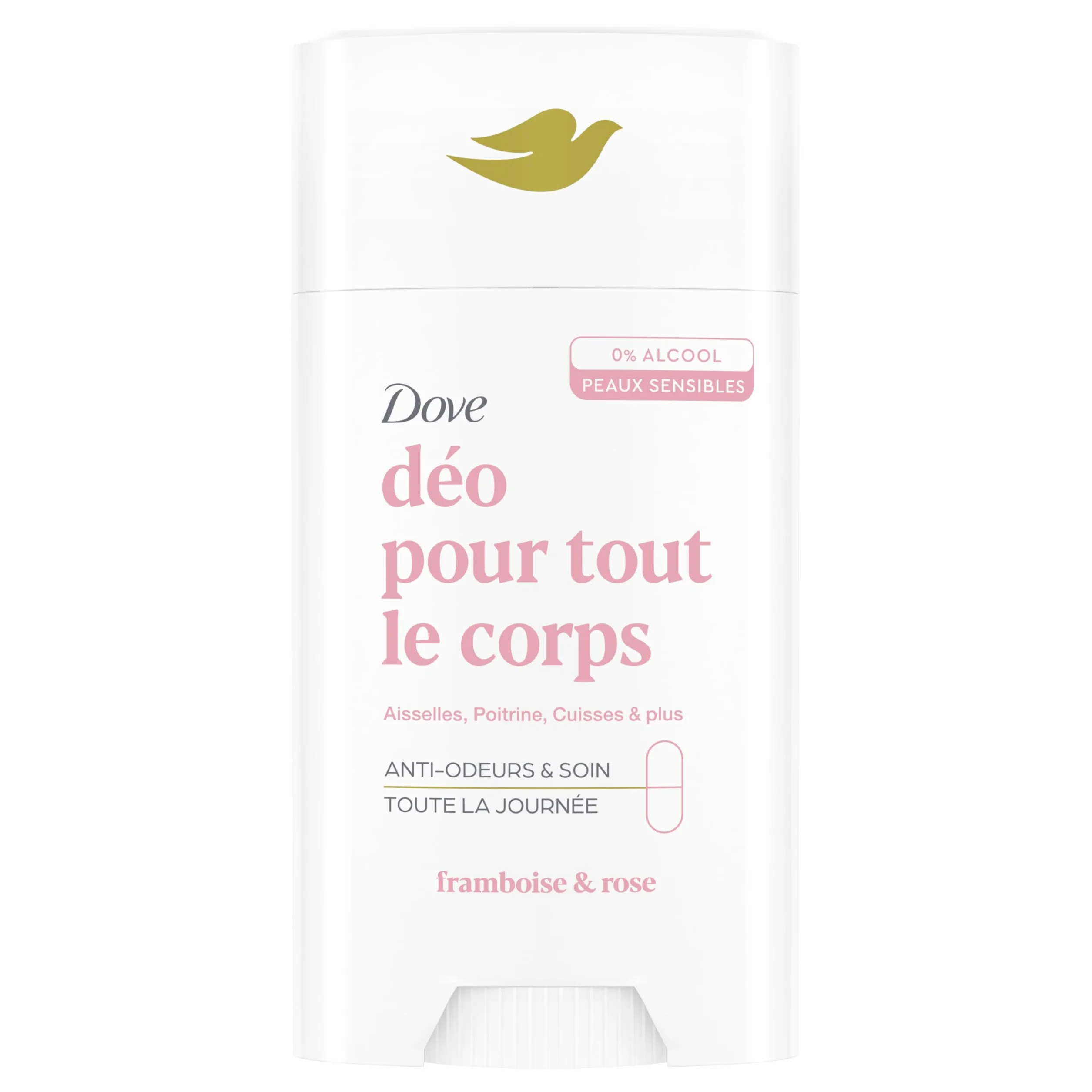 Dove Déodorant Stick Framboise & Rose Anti Odeurs 72h Peaux Sensibles 75ml