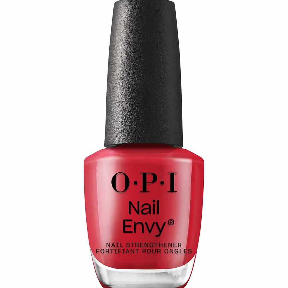 OPI Nail Envy Big Apple Red - Vernis fortifiant coloré pour ongles fragiles & endommagés - 15ml