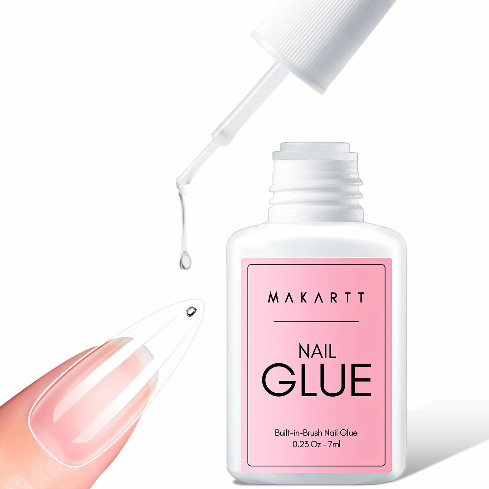 Makartt Colle Faux Ongles Extra Forte 7ml Professionnelle pour Ongles Acryliques Longue Tenue