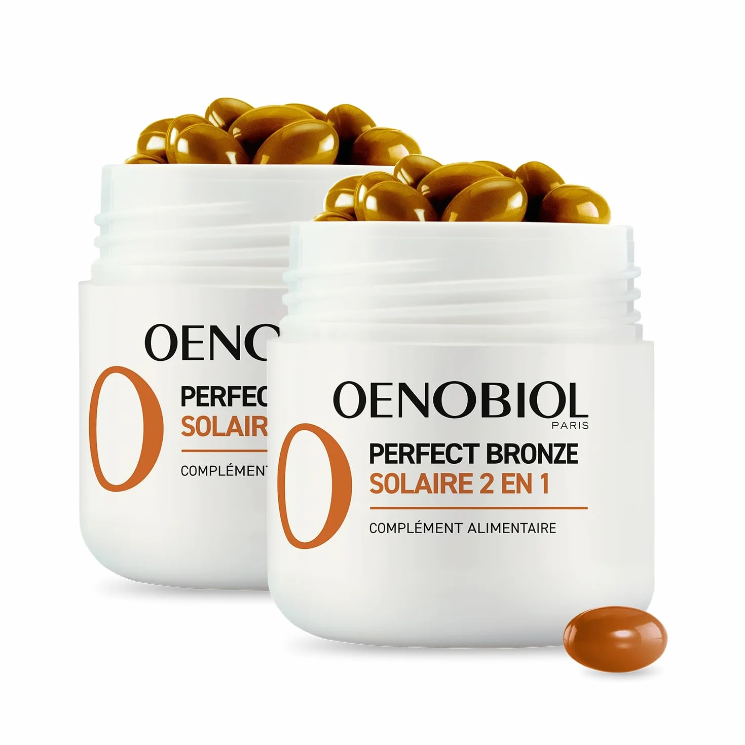 Oenobiol Perfect Bronze Solaire 2-en-1 Autobronzant Préparateur Solaire 2x30 Capsules