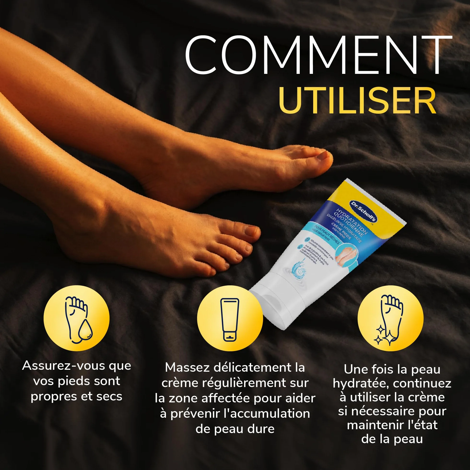 Dr. Scholl's Crème Pieds Hydratation Renforcée 150ml