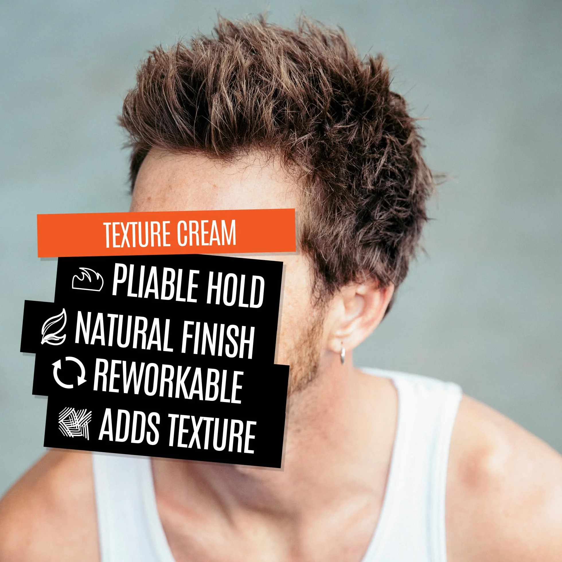 Uppercut Deluxe Crème coiffante pour homme, tenue remodelable et fini naturel, idéale pour les coiffures longues et courtes, 100 g