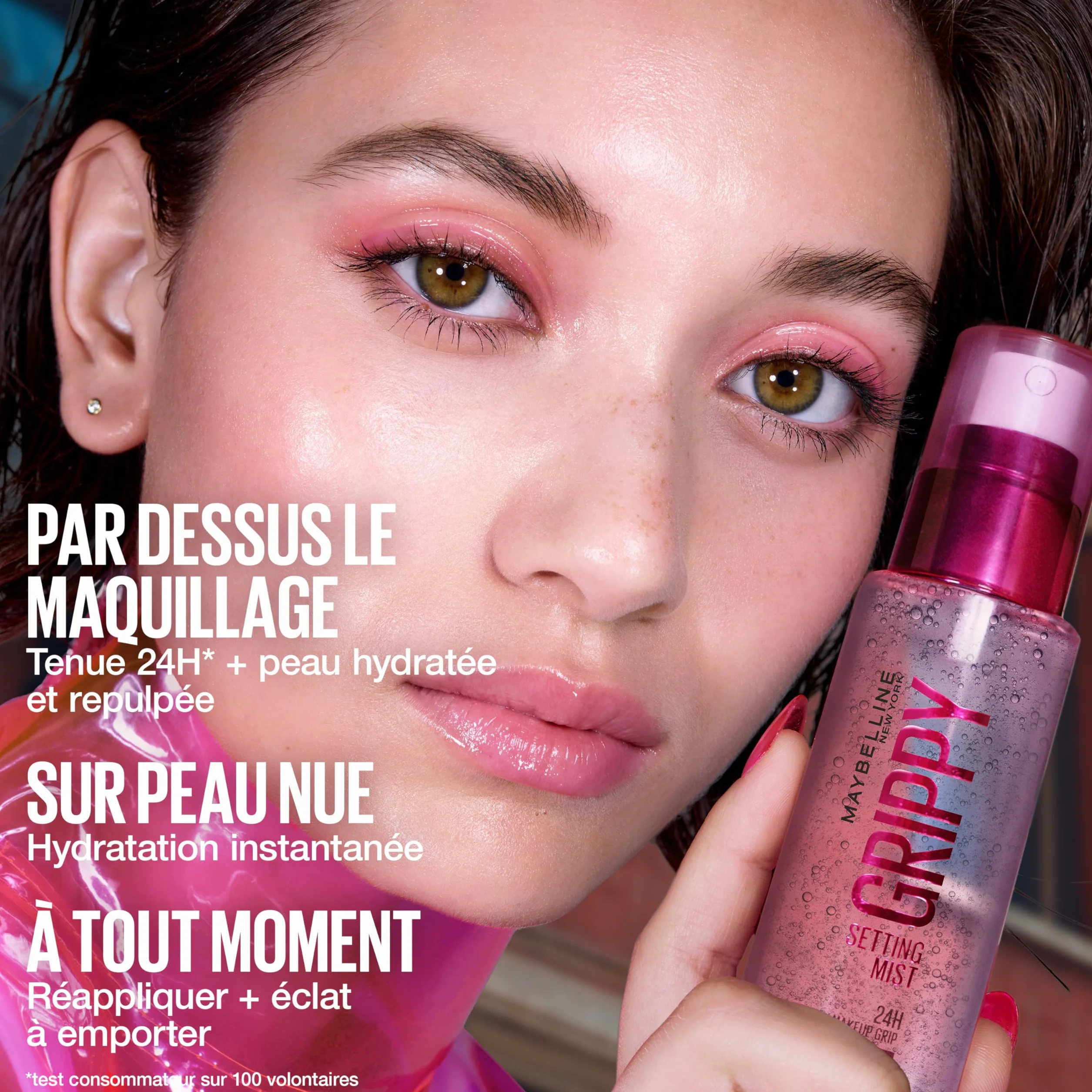 Maybelline New York Brume de Fixation Longue Tenue 24H Sans Transfert 100 ml