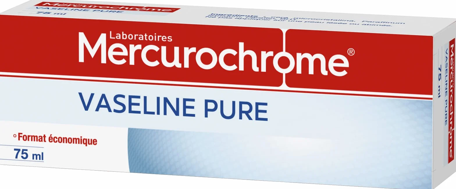 MERCUROCHROME Vaseline Pure Tube 75mL Fabriqué en France