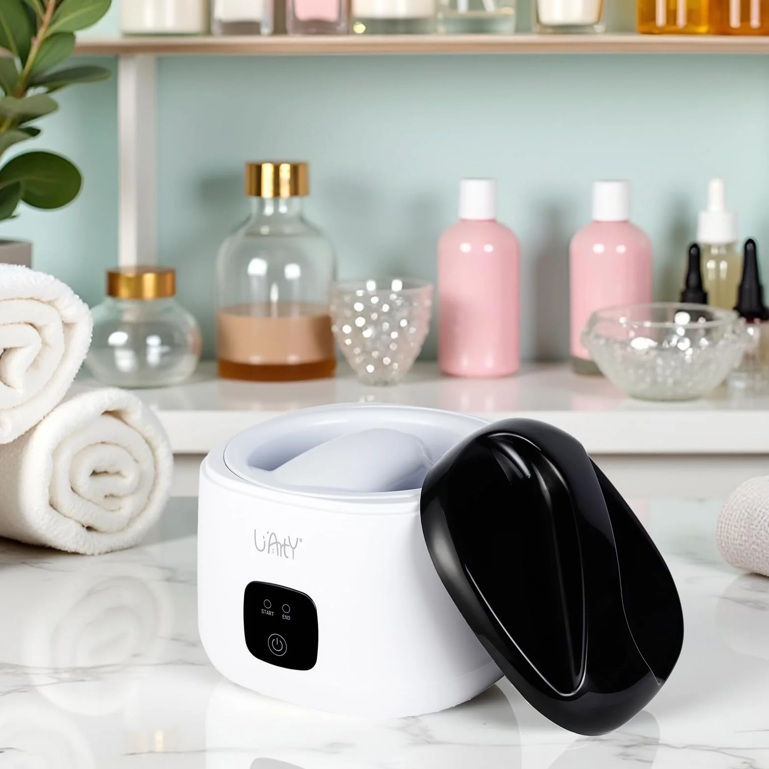 Bol de trempage des ongles professionnel électrique chauffé rapidement pour manucure salon