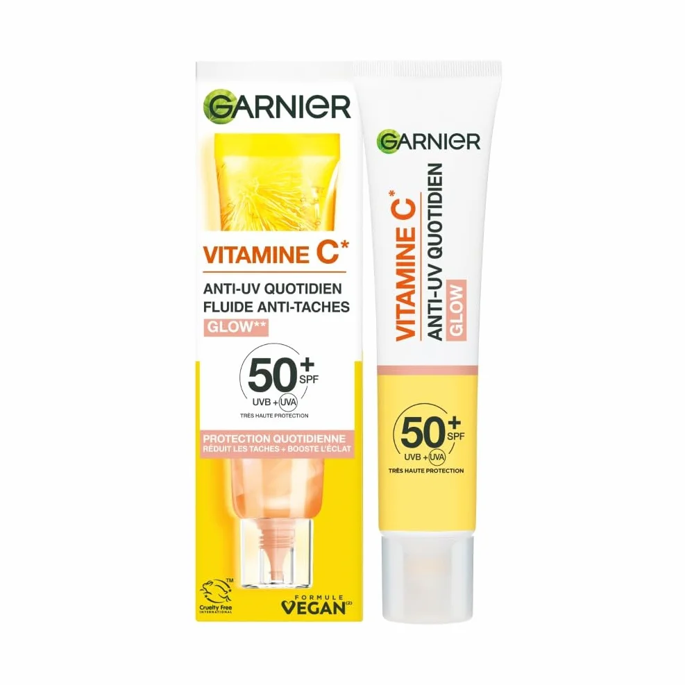 Garnier SkinActive Fluide Anti-Taches Anti-UV Quotidien SPF 50+ Vitamine C 40 ml
