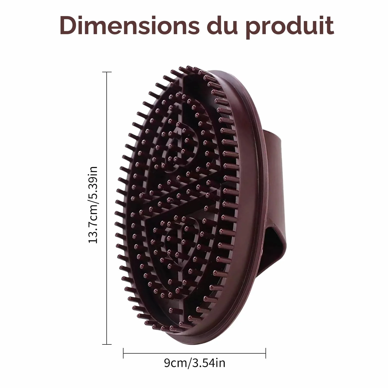 Brosse de Massage Ventre Professionnel Meridian, 2 Pièces Matériau sûr Facile à Nettoyer