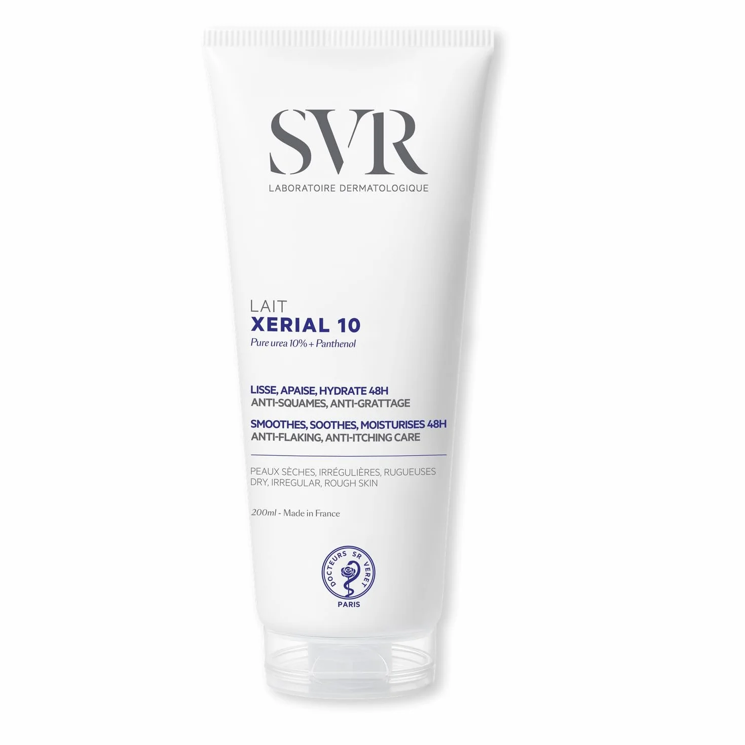 LABORATOIRE SVR – Soin Corps Hydratant Apaisant pour Peau Sèche, Texture Lisse et Confort (Tube 200mL) - lot de 2 - Vendu par Lot