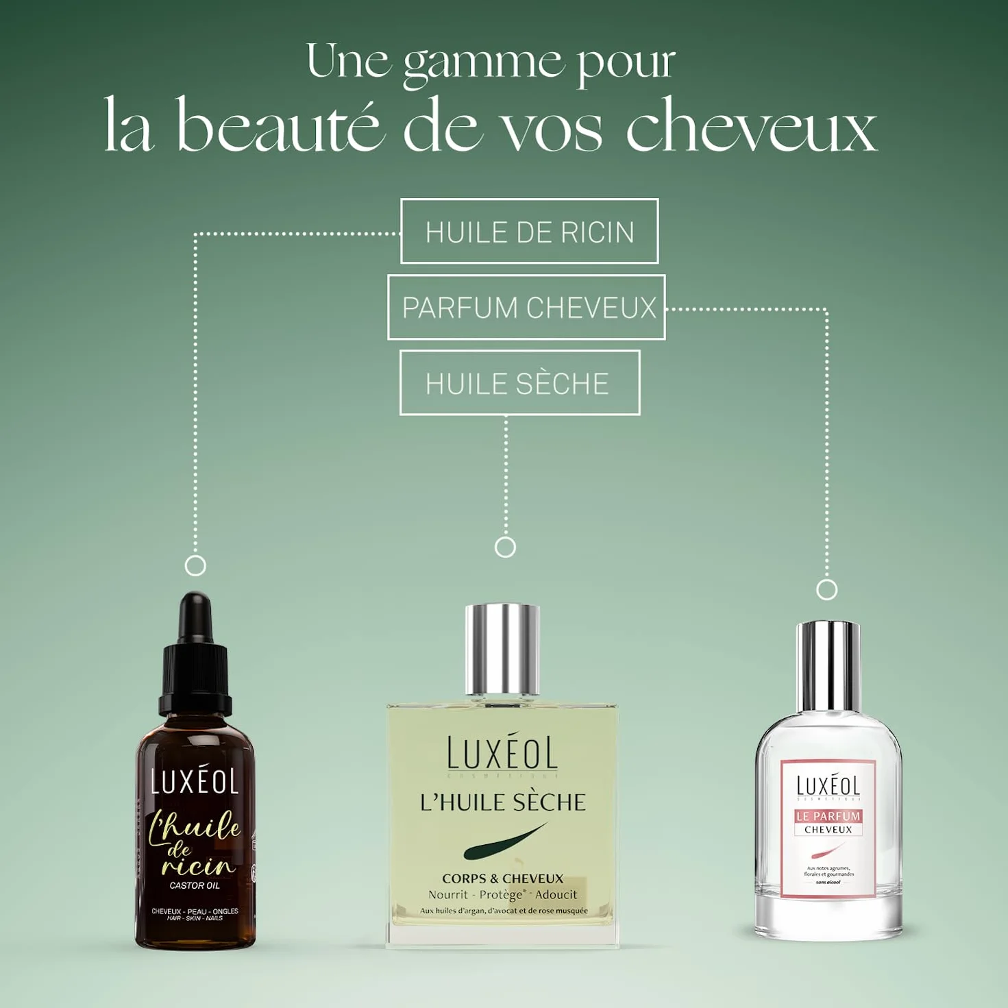 Huile De Ricin LUXÉOL Ongles & Peau 50ml 100% Naturelle Fabriqué France