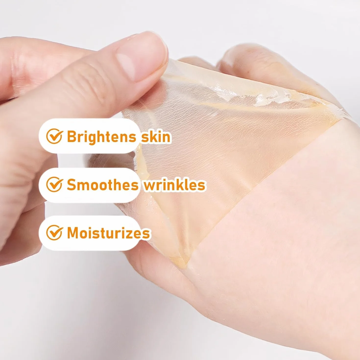Masque exfoliant au miel et à la cire de lait pour les mains hydratant (1 pièce)