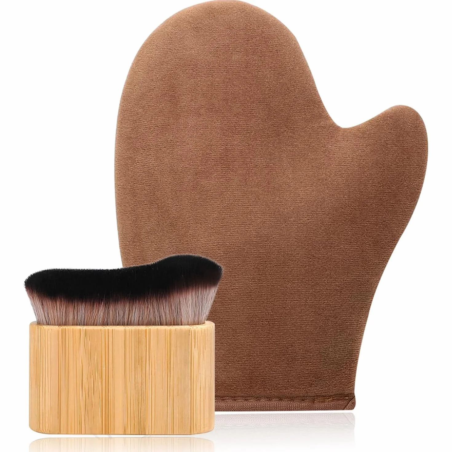 Gant et Brosse autobronzant Corps et Visage 2 en 1 Applicateur