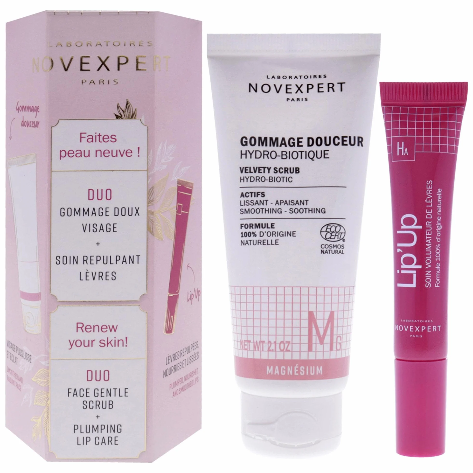 NOVEXPERT Coffret Gommage et Lip'up