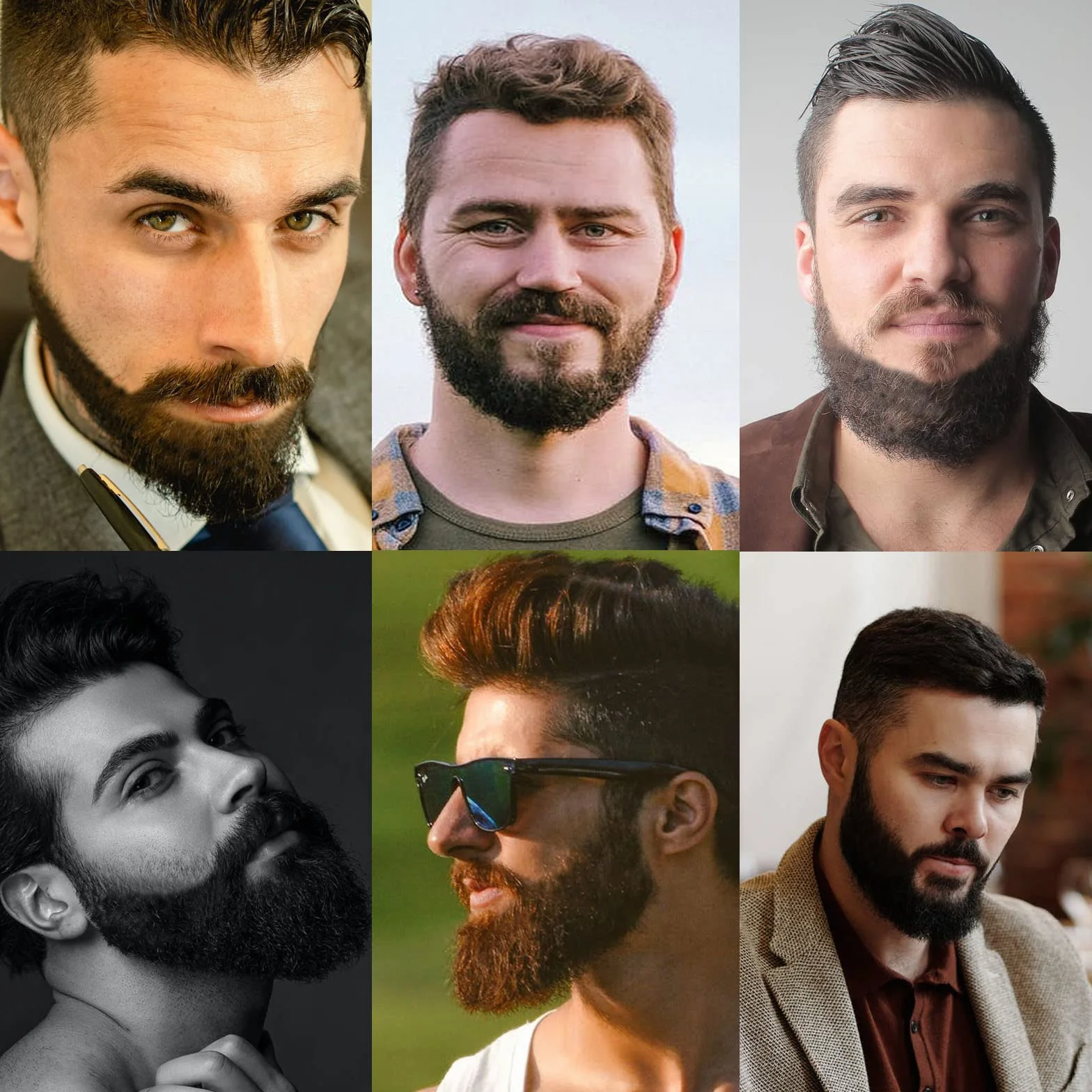 Lot de 2 stylos à barbe noirs naturels, imperméables, longue durée pour barbe et sourcils