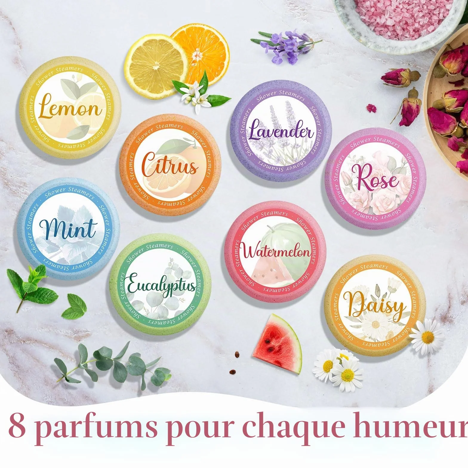 Douche à vapeur Aromathérapie Cadeaux pour Femmes Maman Home SPA Self Care Huiles Essentielles Bombes de Bain