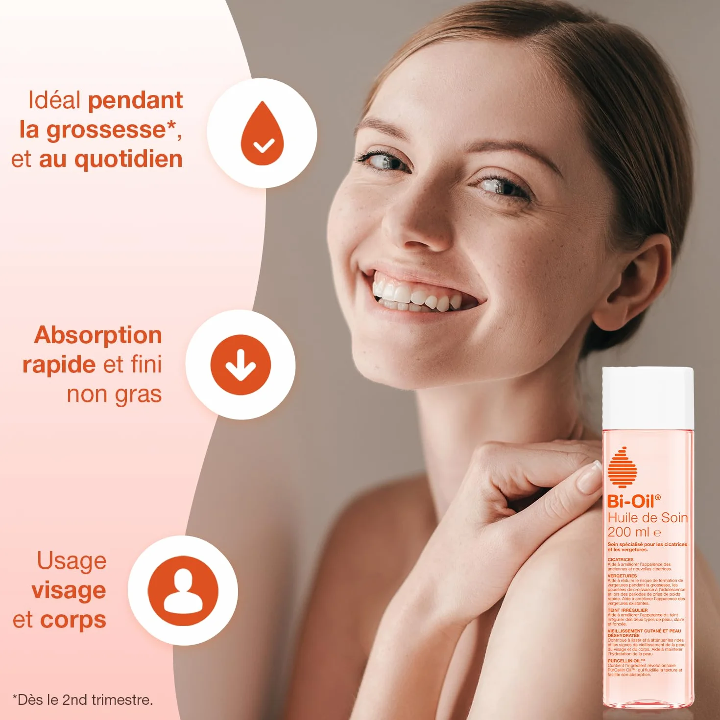 Bi-Oil Huile De Soin Pour La Peau - Vergetures, Cicatrices, Peau Sèche - 125 Ml