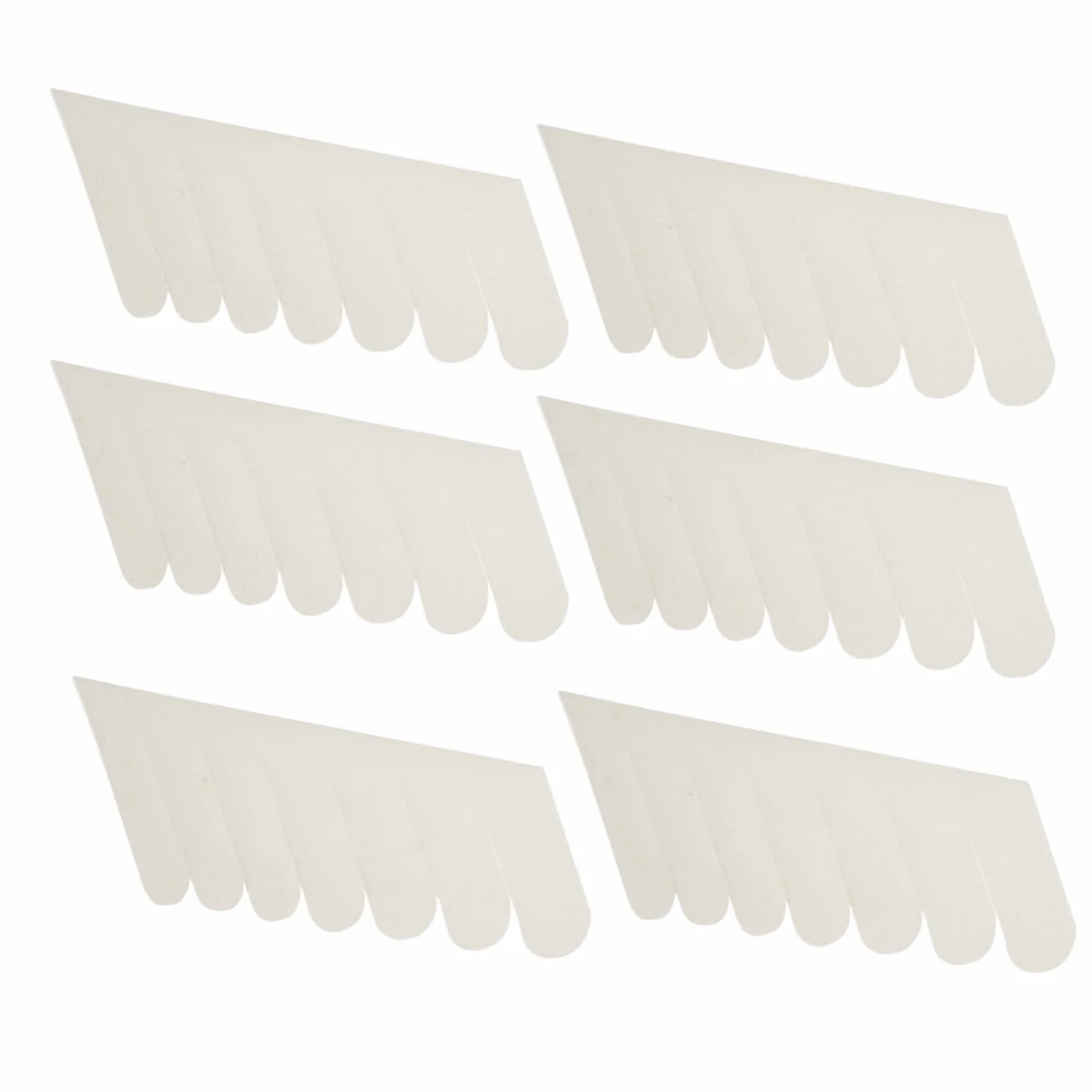 Renfort D'ongles en Soie, Parfait pour Réparer les Pointes D'ongles Cassées ou Endommagées, Confortable et Respirant, 6 Patchs Blancs pour Usage Professionnel ou Domestique