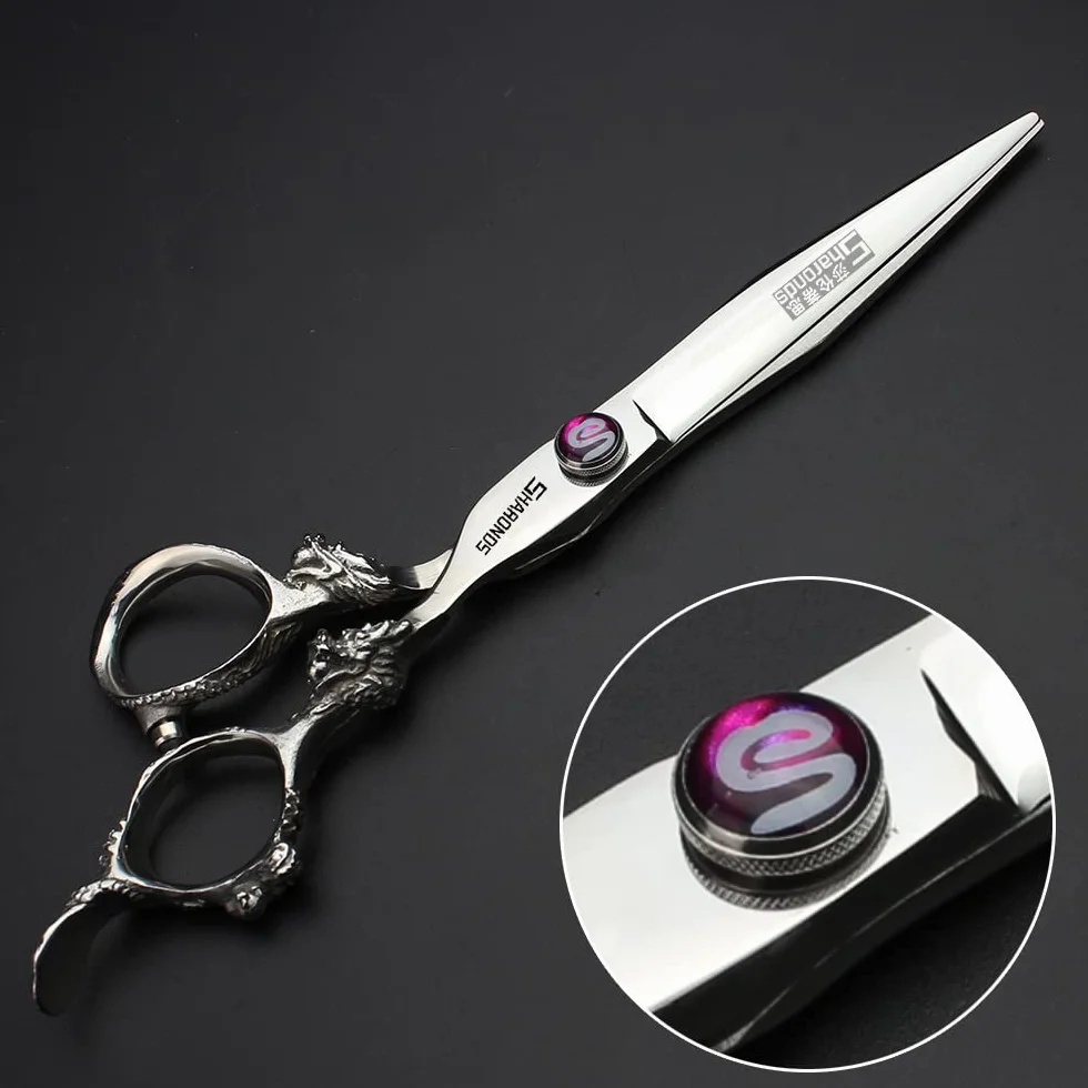 Japan 440C Lot de 2 ciseaux de coiffure professionnels 15,2 cm