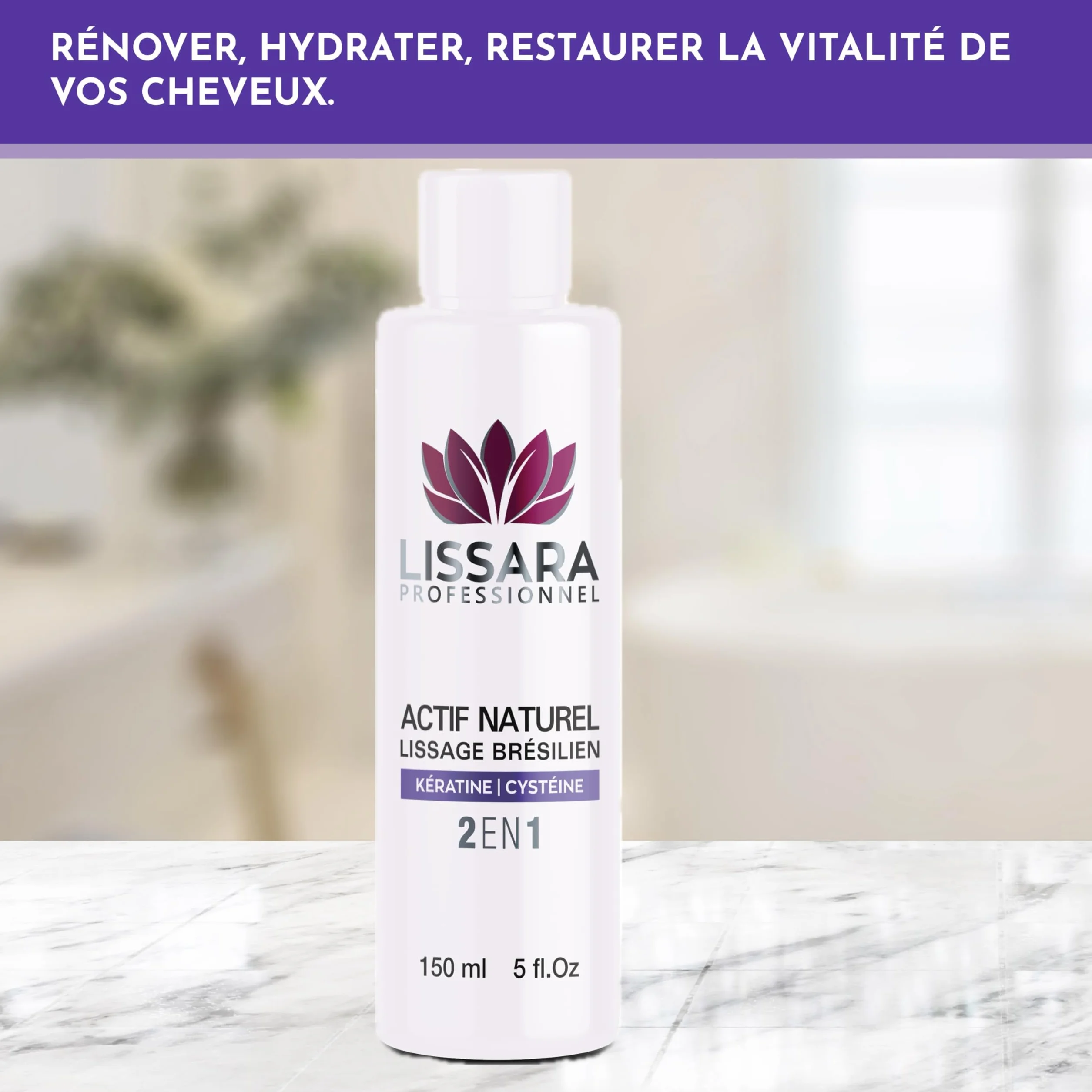 LISSARA Lissage Brésilien 2 en 1 Anti Frisottis Soin profond Kératine Protéine 150ml