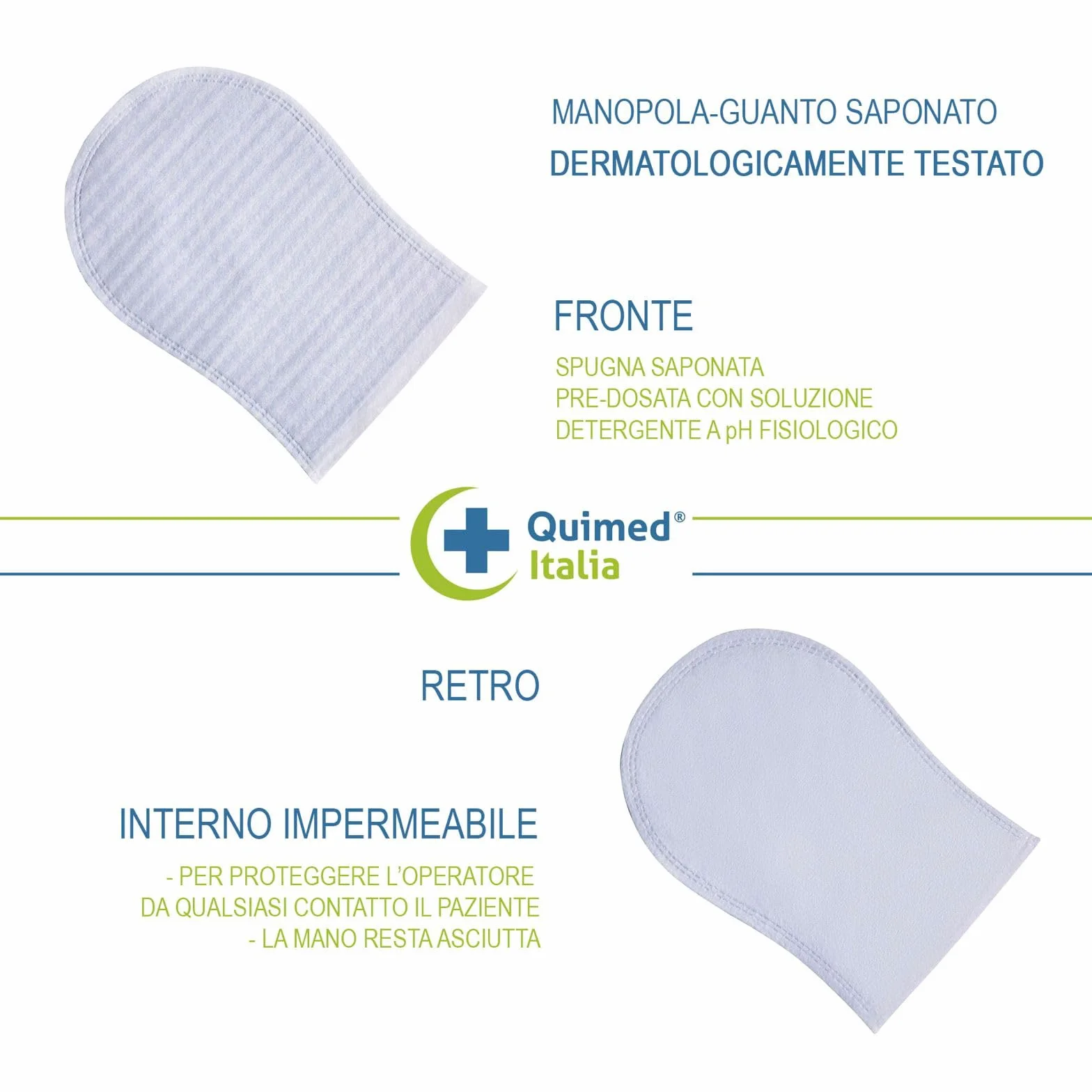 Gants de toilette jetables pH physiologique doux lot de 20