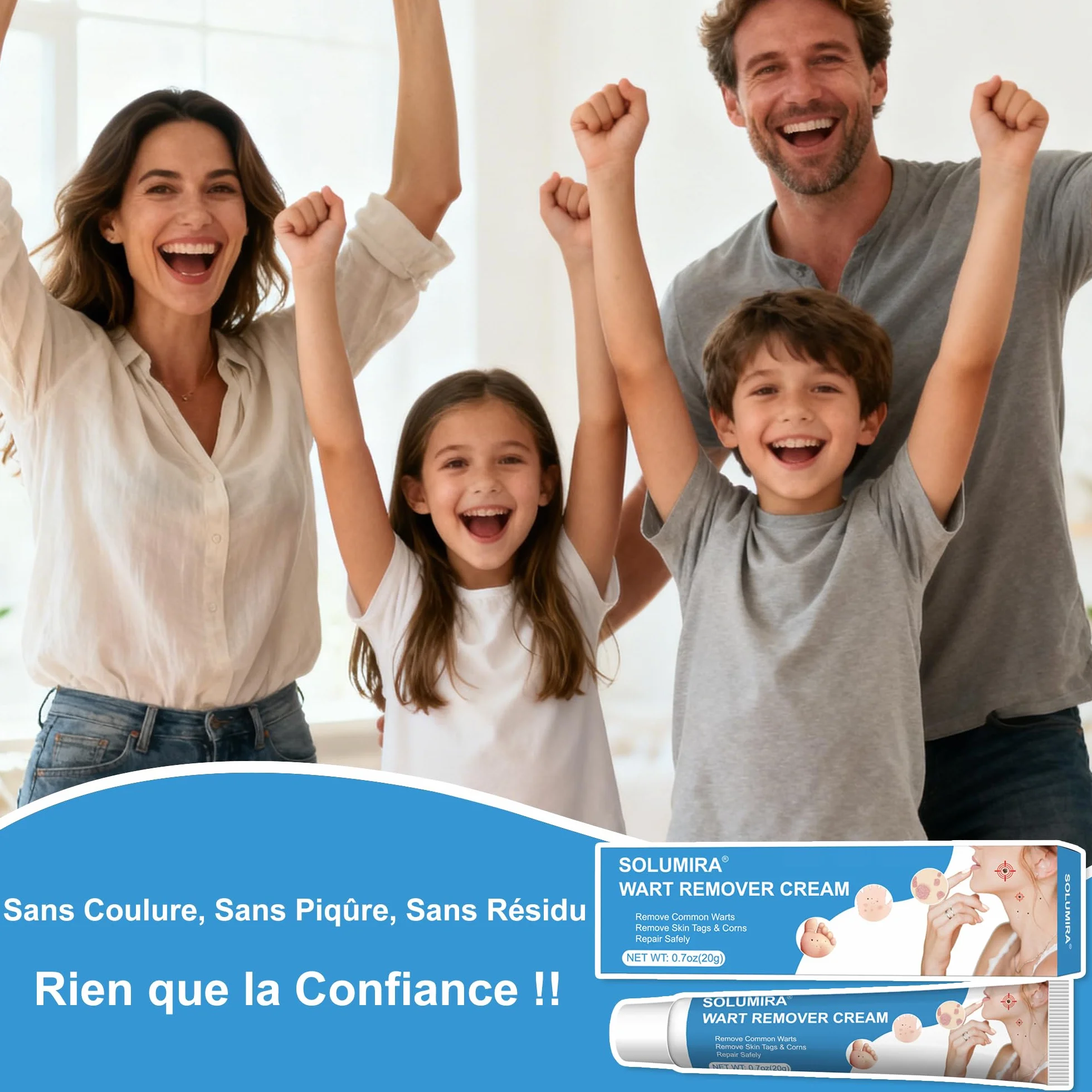 Crème Anti Verrue 20g Élimination Verrues Plantaires Vulgaris Cors Planes