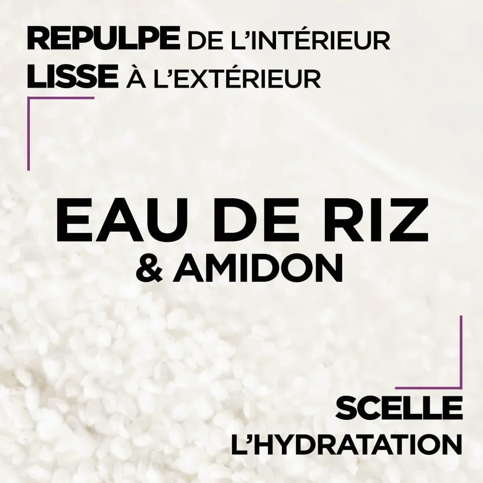 Garnier Ultra Doux Shampooing Lissant Douceur & Brillance Infusion Eau de Riz Cheveux Rebelles 250 ml