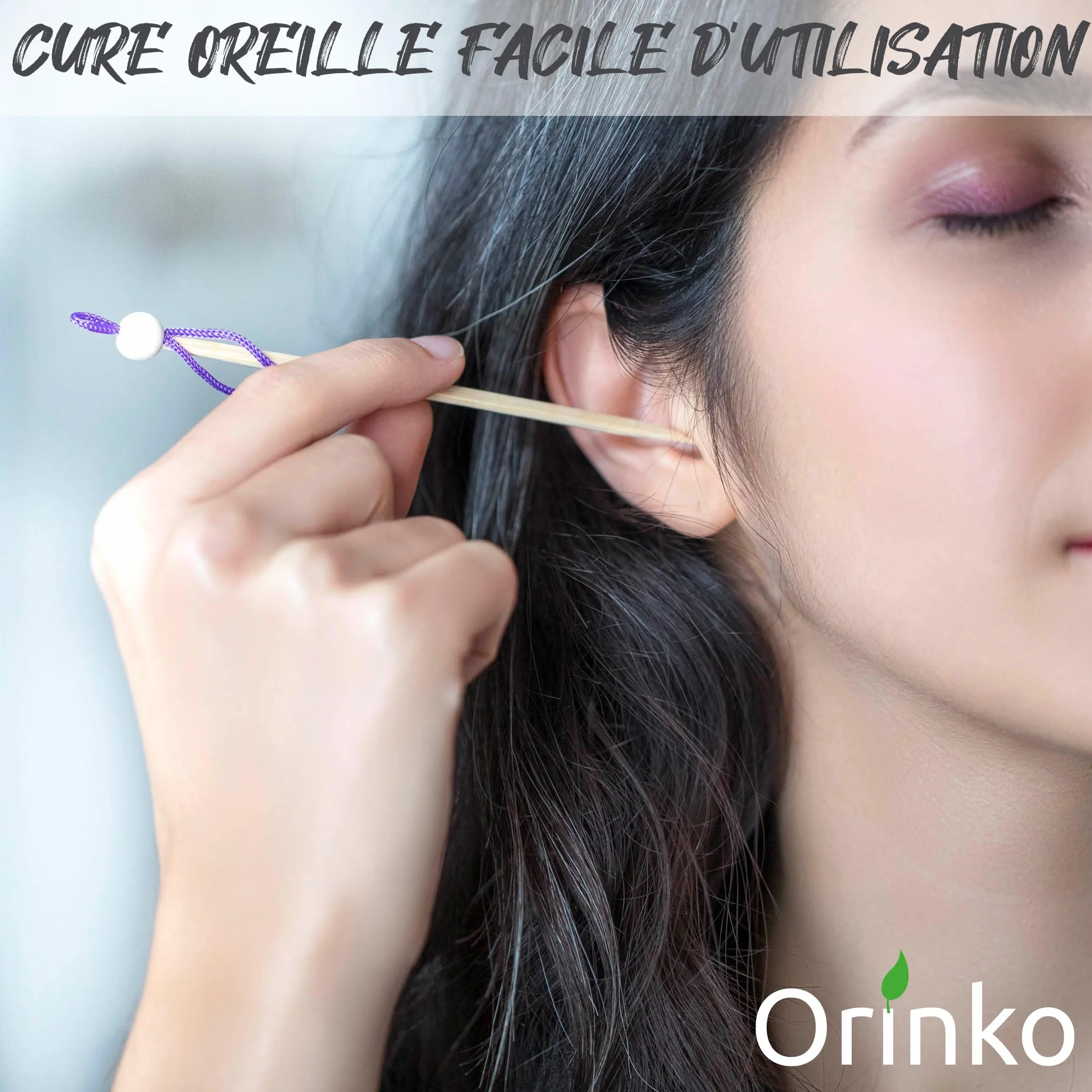 ORINKO Cure Oreille Japonais Bambou 6x Écologique Réutilisable Zéro Déchet