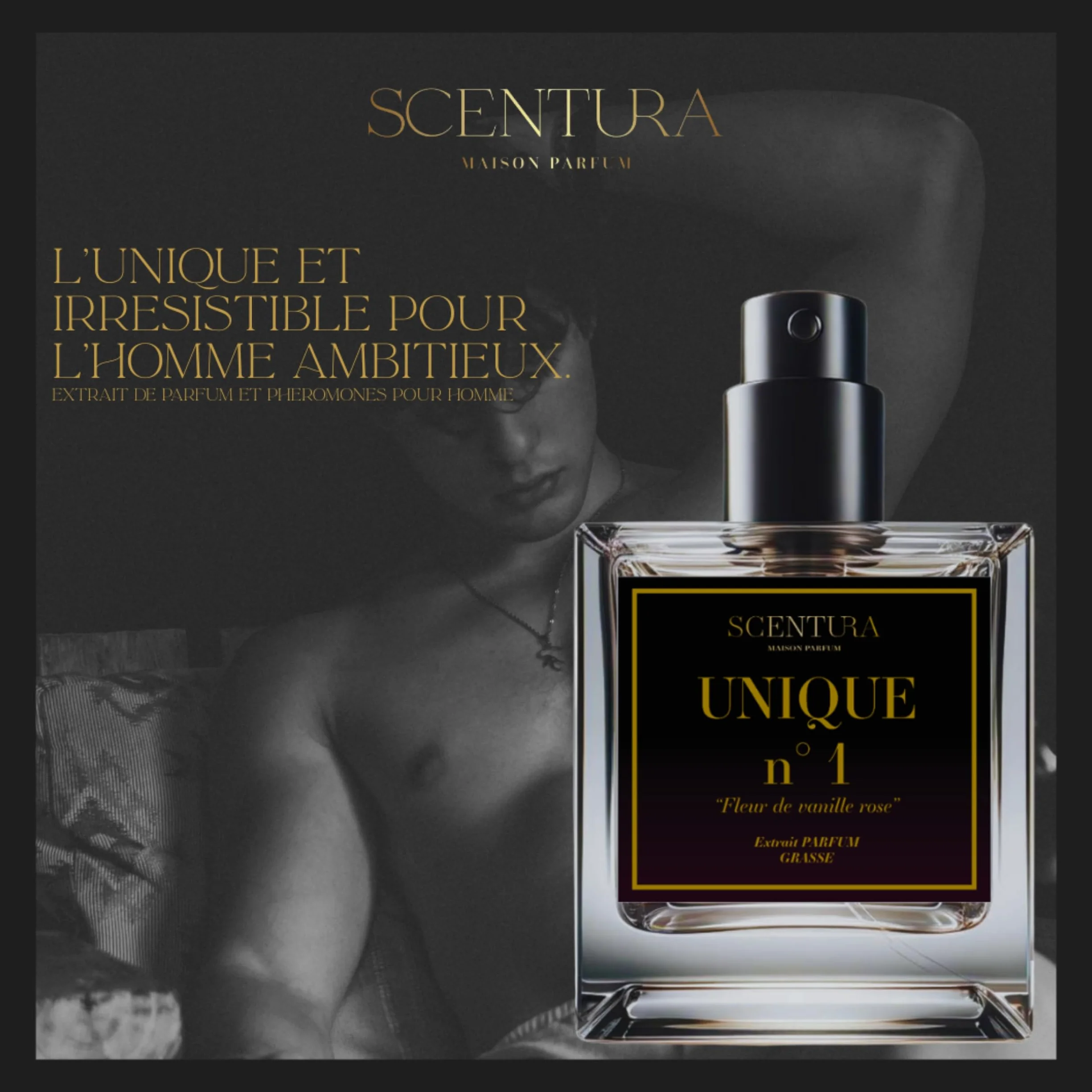 Élixir De Phéromones Pour Hommes Ambitieux | Parfum Masculin Intense | Fragrance de Séduction | Longue Tenue | Ambre Vanille Noire Musc | Eau Unique Et Inoubliable Men Spray Vaporisateur 30 ml France