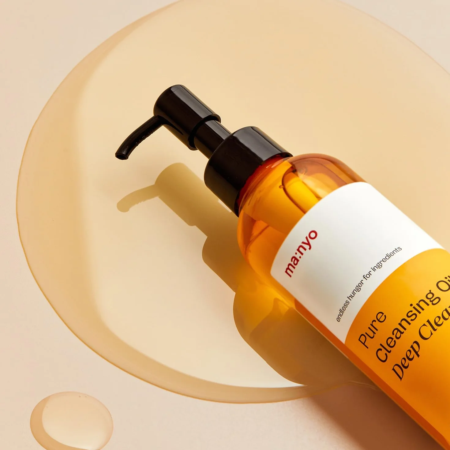 ma:nyo Huile de nettoyage pure coréenne pour le visage, élimine les points noirs, démaquillage quotidien à l'huile d'argan, pour femmes, soin de la peau coréenne 6,7 fl oz (Nettoyage en profondeur)