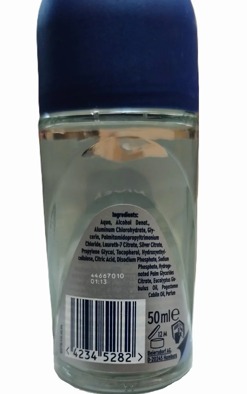NIVEA Men Lot de 6 déodorants roll-on, protection active 72h - Silver Protect - 50 ml