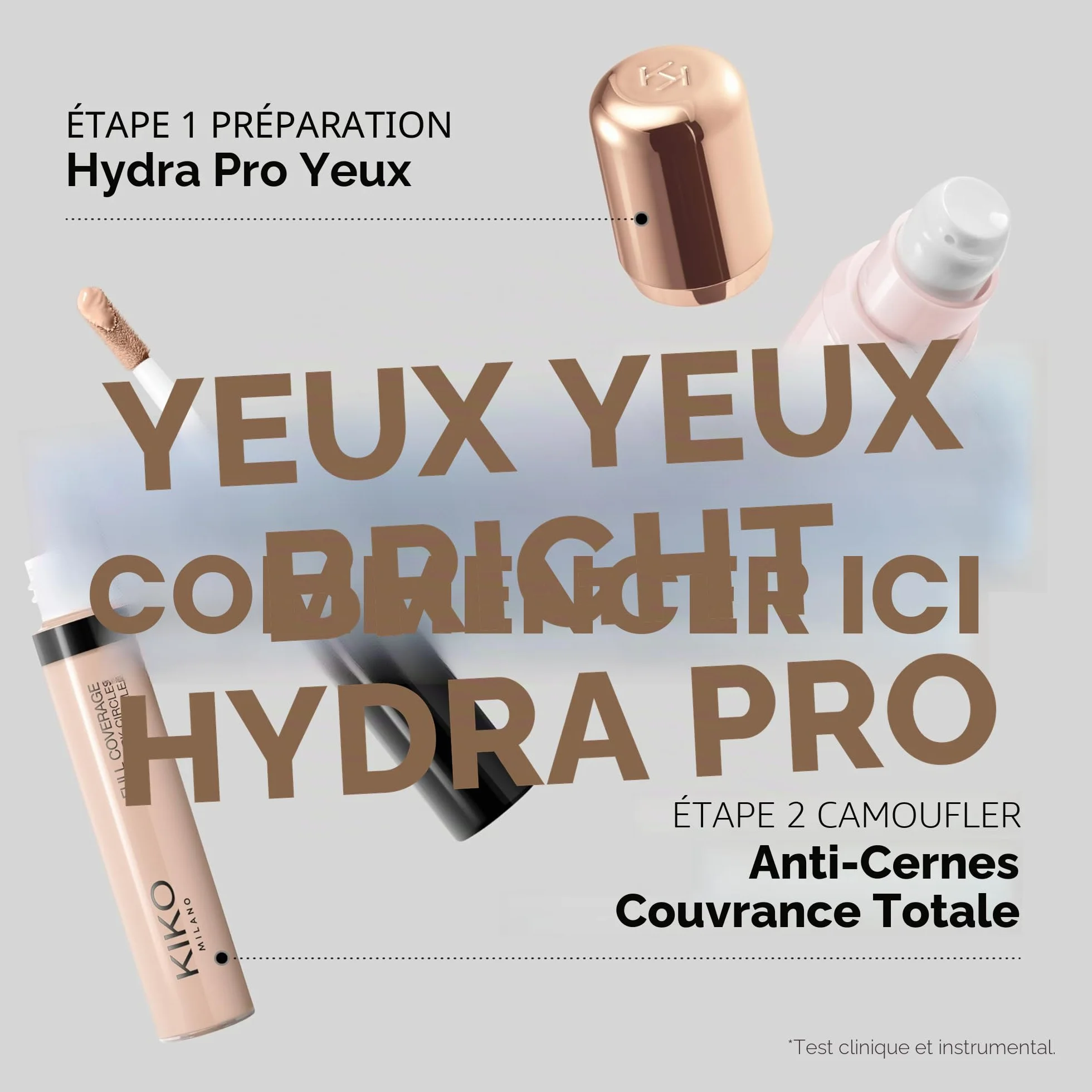 KIKO Milano Full Coverage Dark Circles Concealer 01 Correcteur Liquide Haute Couvrance