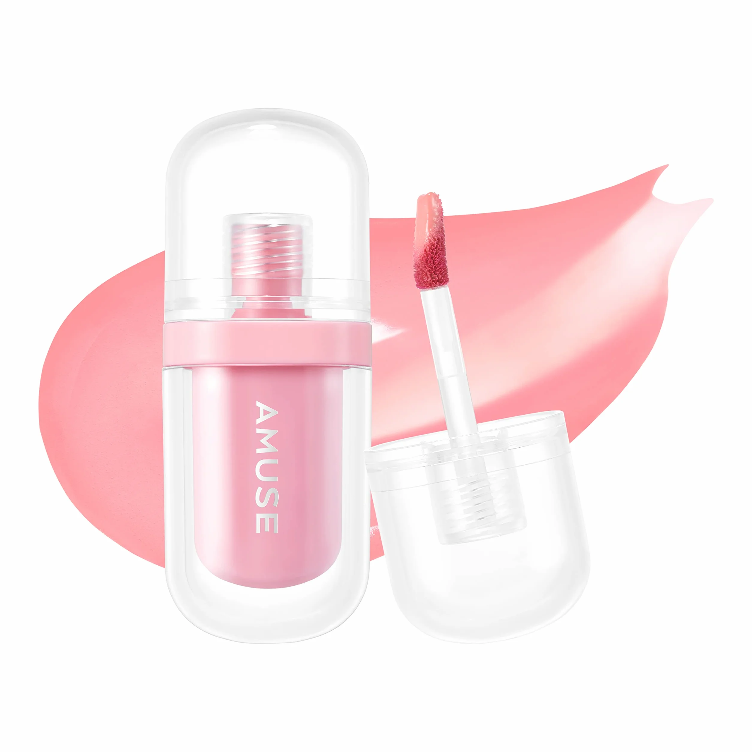 Amuse JEL-FIT TINT Teinture à lèvres hydratante à texture gelée durable de 12 heures Vegan en taille pratique pour les voyages (01 BOKSOONGA JELLY)