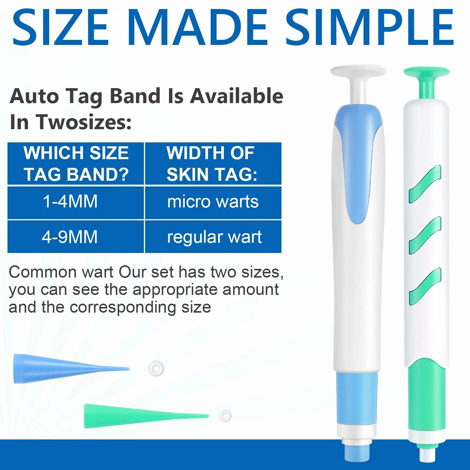 Enlèvement Des Acrochordons, Stylo Automatique 2 Tailles, Efficace Indolore Sûr Verrues Grains De Beauté 1-9 MM