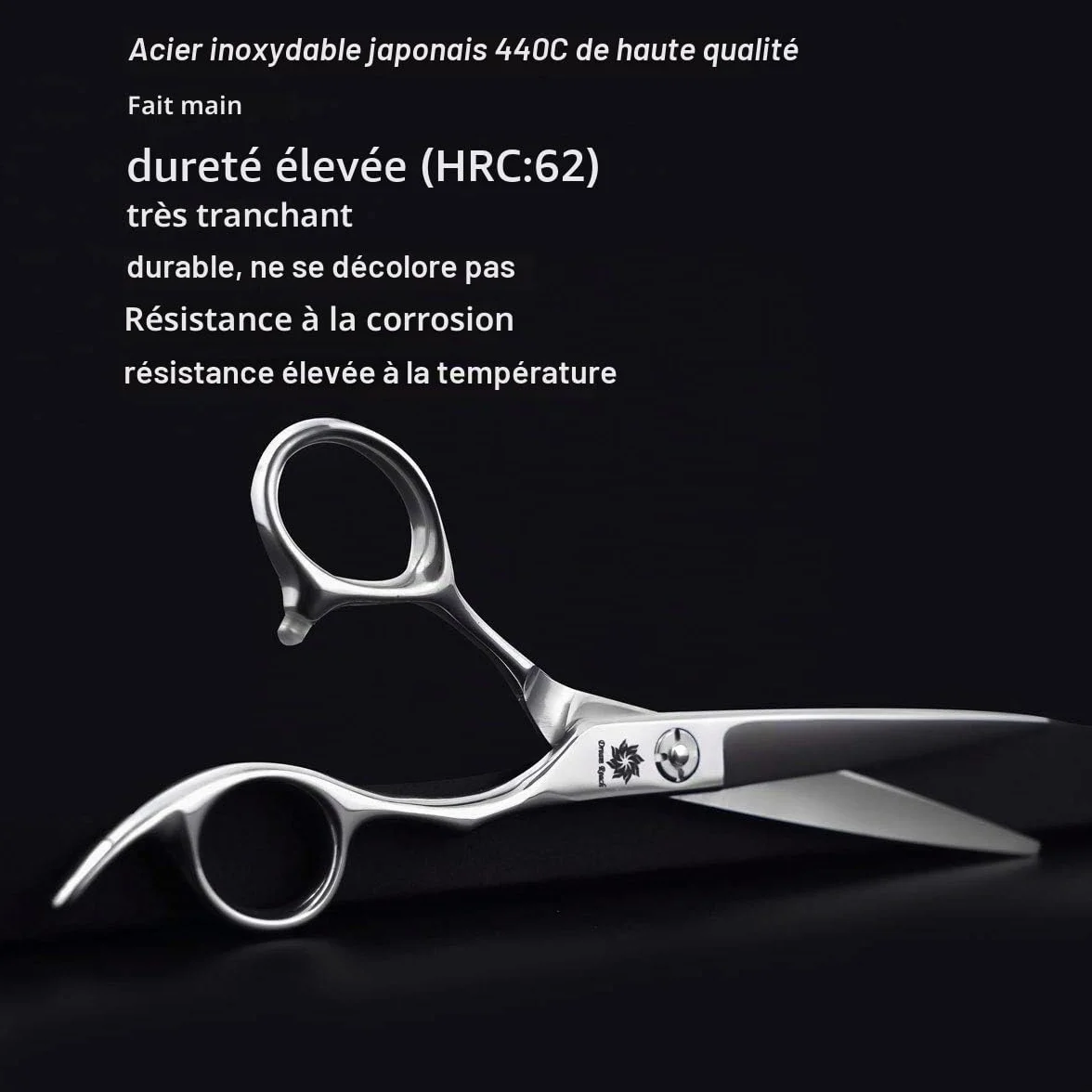 Dream Reach Ciseaux à cheveux Ciseaux de coiffure Ciseaux de coupe de cheveux Ciseaux pour Coiffeur Barbier pointus Acier inoxydable japonais 440C artisanal Coupe précise pour Salon