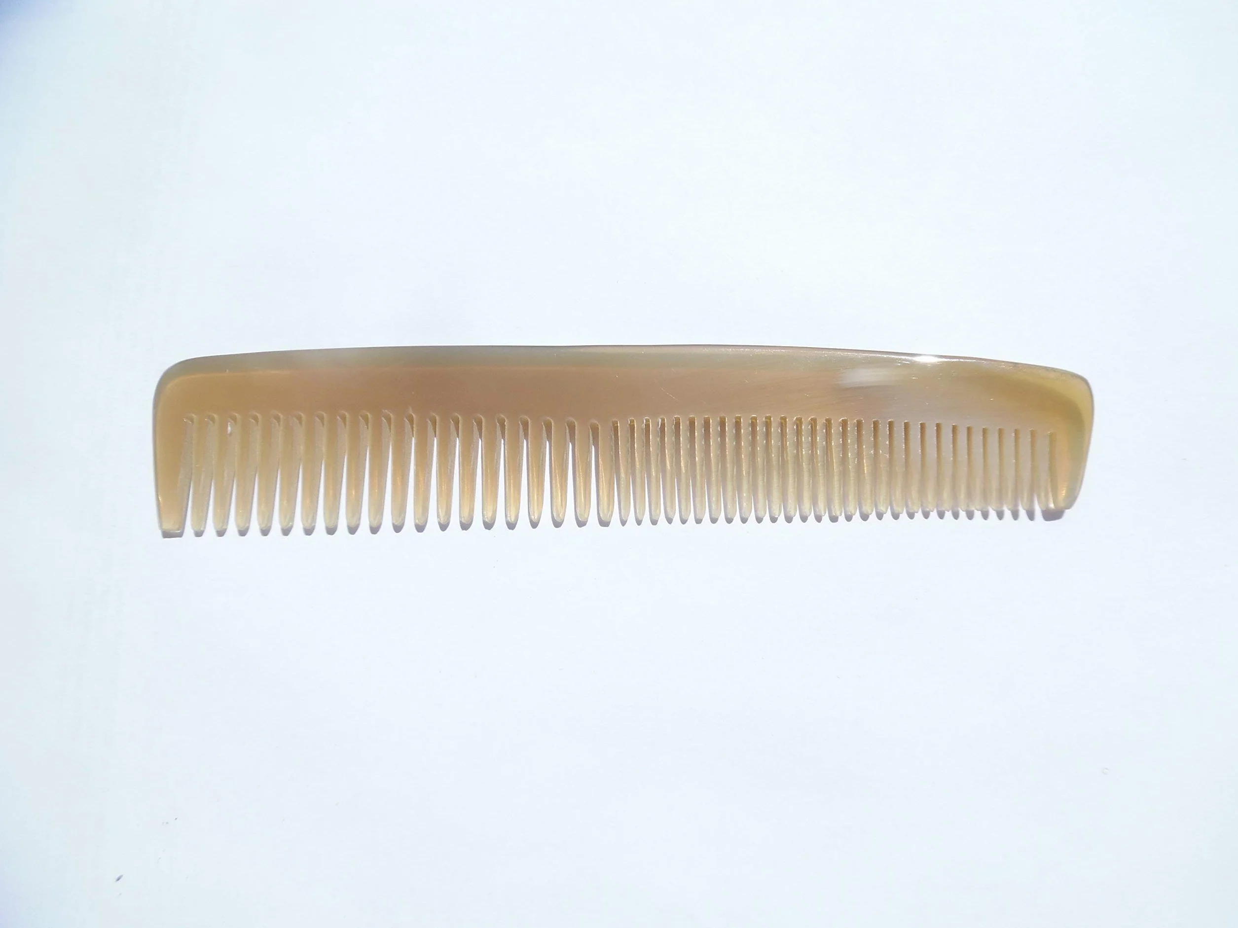 Peigne en Corne Naturelle Démêloir 14,5 cm