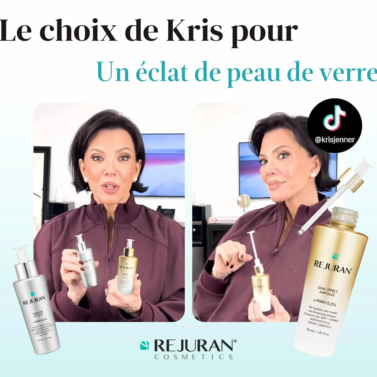 REJURAN Ampoule Turnover Sérum Visage Pdrn Original Salmon Dna Rajeunissement Fermeté Hydratation Éclat Jeunesse 30 Ml