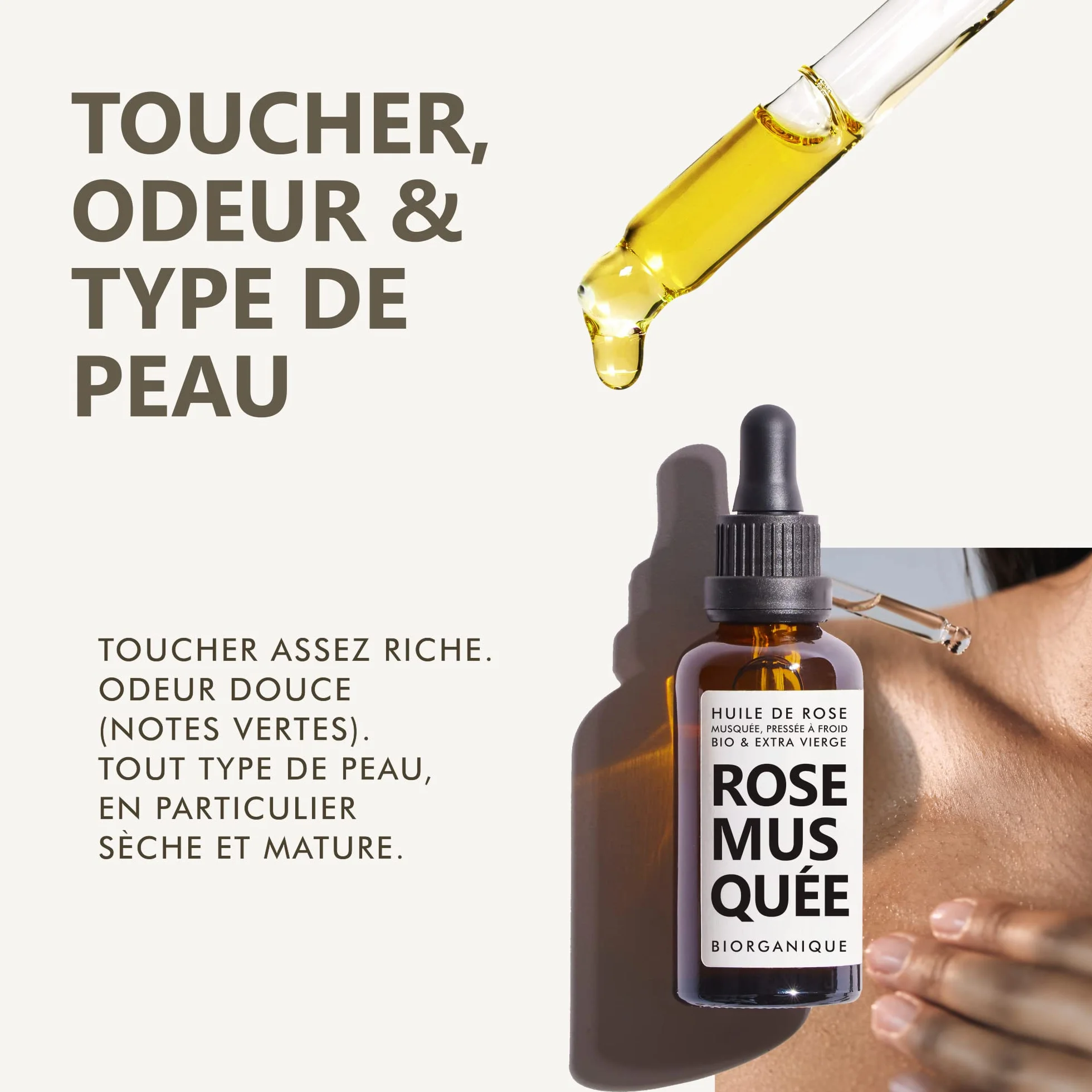 Huile de Rose Musquée BIO 100% Pure Pressée à froid 50 ml Soin Anti-âge Peau Cicatrices Vergetures