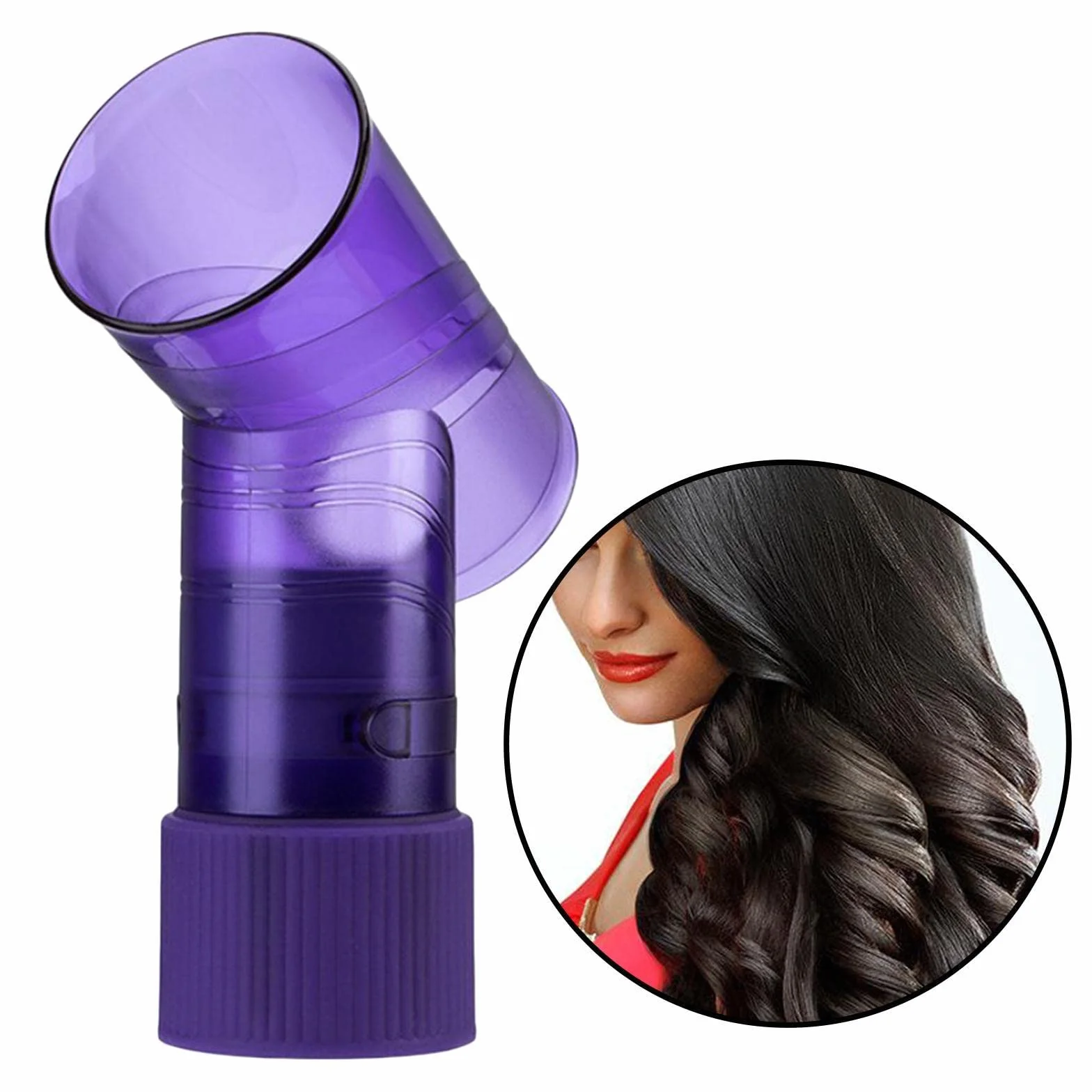 Sèche-cheveux Embout Diffuseur Boucleur Universel Rouleau Rotatif Plastique Résistant à La Température pour Boucles Naturelles Adapté Au Coiffage Des