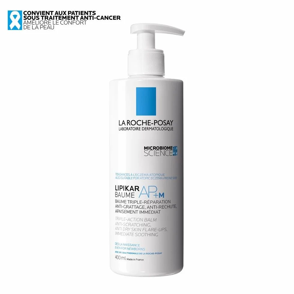 La Roche-Posay - Lipikar Baume AP+M - Crème Hydratante Corps Triple Réparation - Apaise Durablement les Peaux Sèches Atopiques - Beurre de karité, Aqua Posæ, Niacinamide - Crème Corps Haute Tolérance